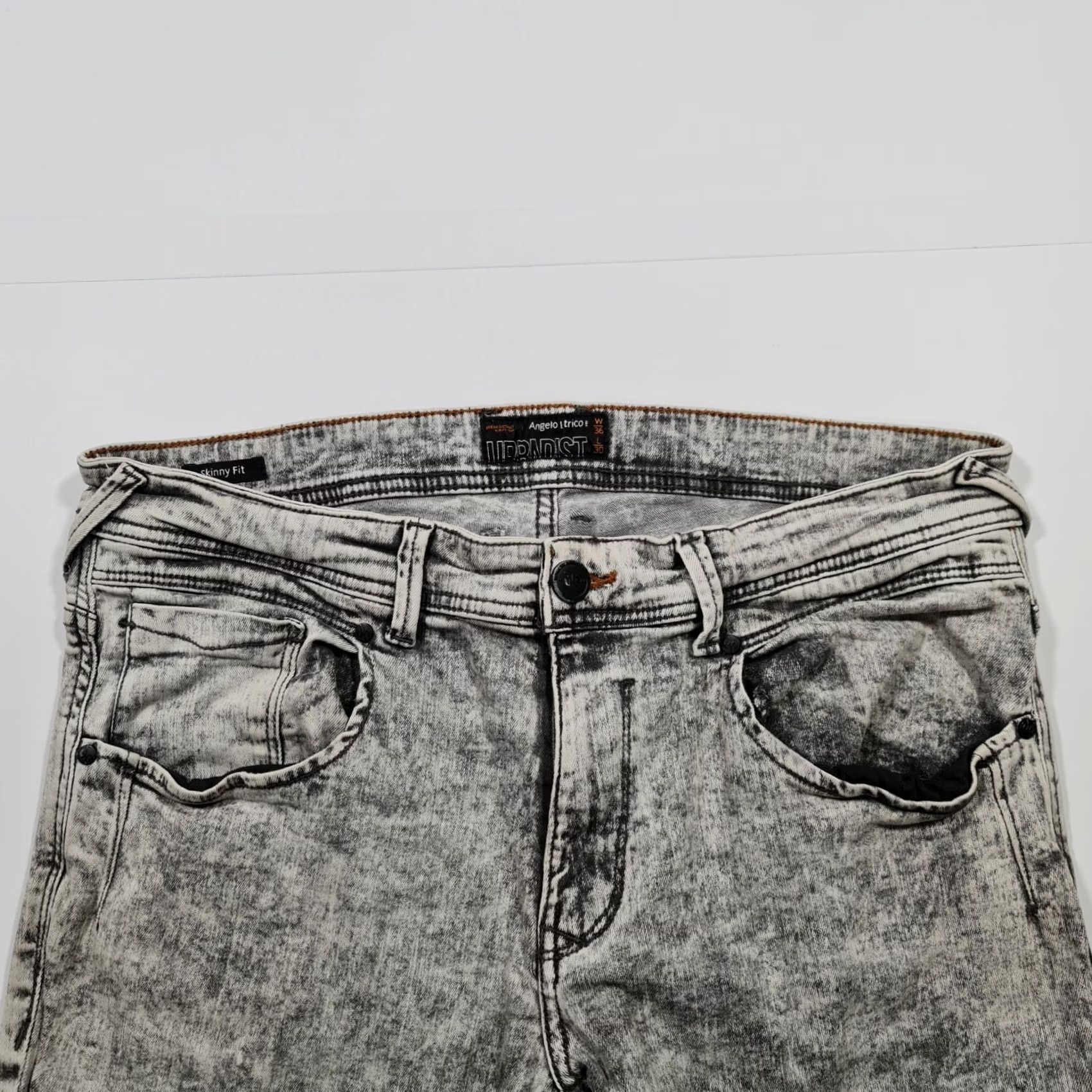 Denime Angelo Litrico Urbndist Jeans Mens W31 L30 Skinny Fit Grey Stretch Denim Size US 36 / EU 52 - 2 Thumbnail