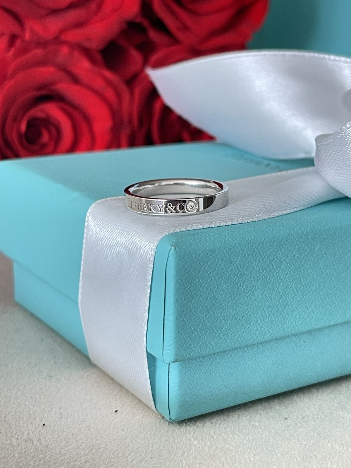 Tiffany & Co. Tiffany & Co. Band Ring in Platinum Diamond 5.5 NEW $2,400 Size ONE SIZE - 6 Thumbnail