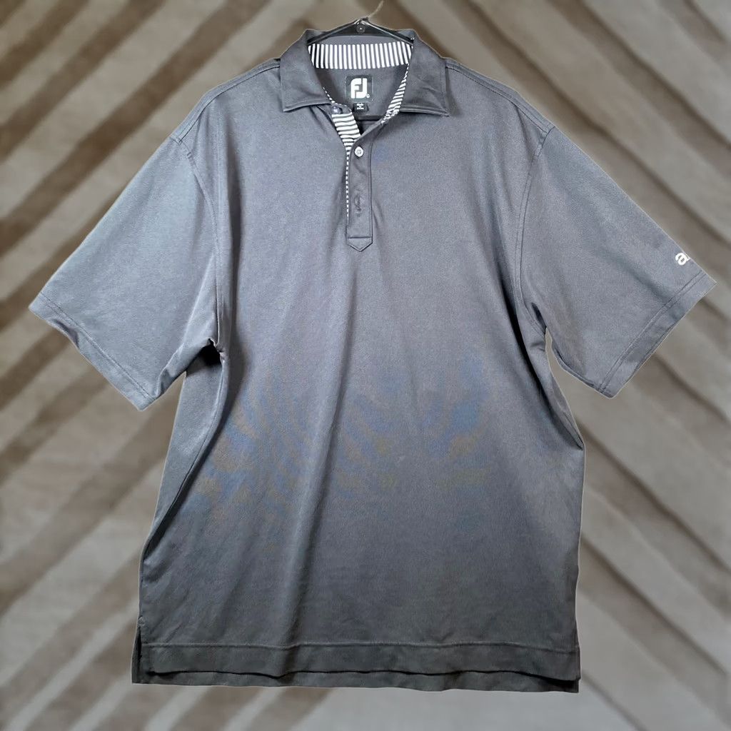 Footjoy FootJoy Mens Polo Shirt Black Golf Activewear Quick Dry Stretch Large Size US L / EU 52-54 / 3 - 1 Thumbnail
