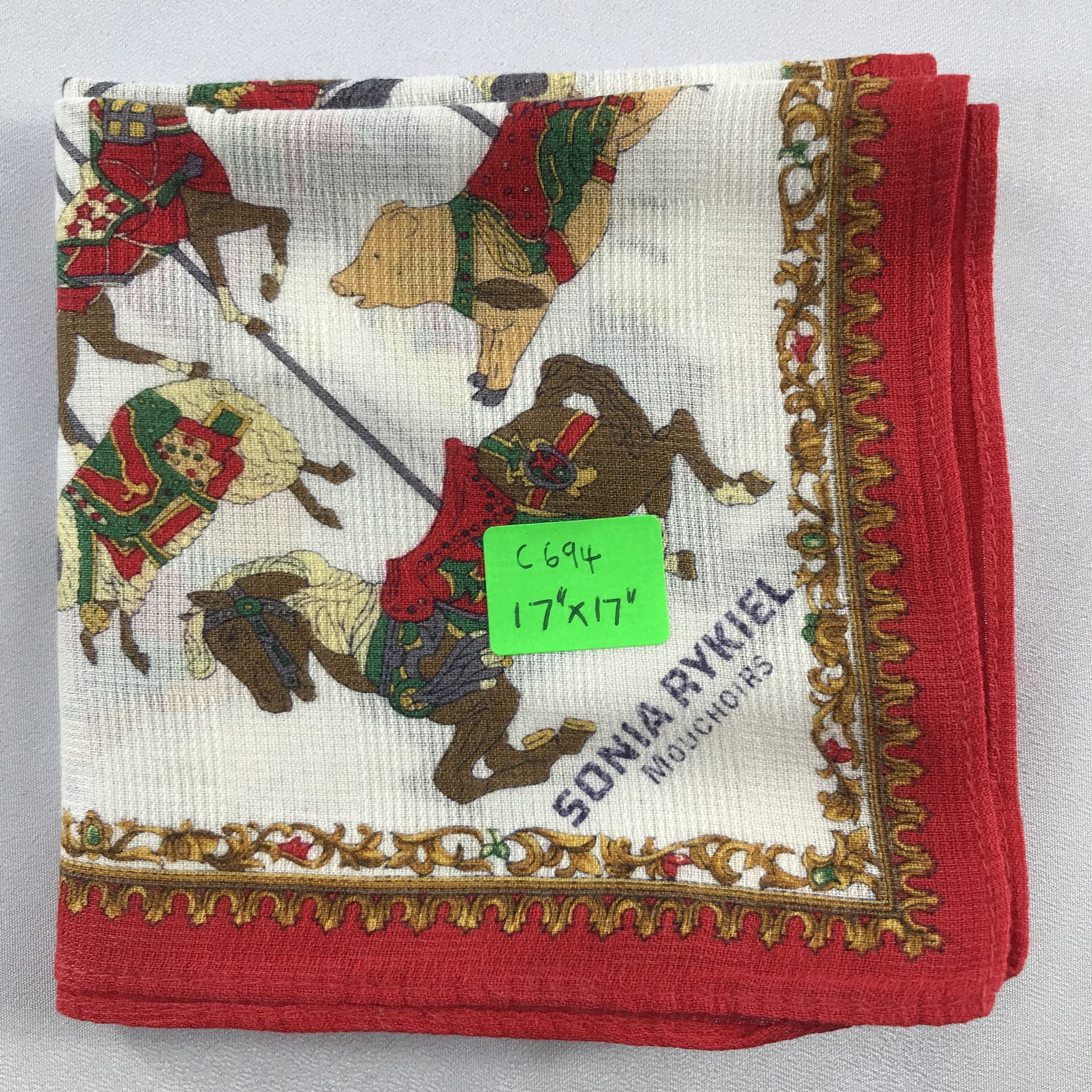Sonia Rykiel Sonia Rykiel Handkerchief / Bandana / Neckerchief C694 Size ONE SIZE - 7 Thumbnail