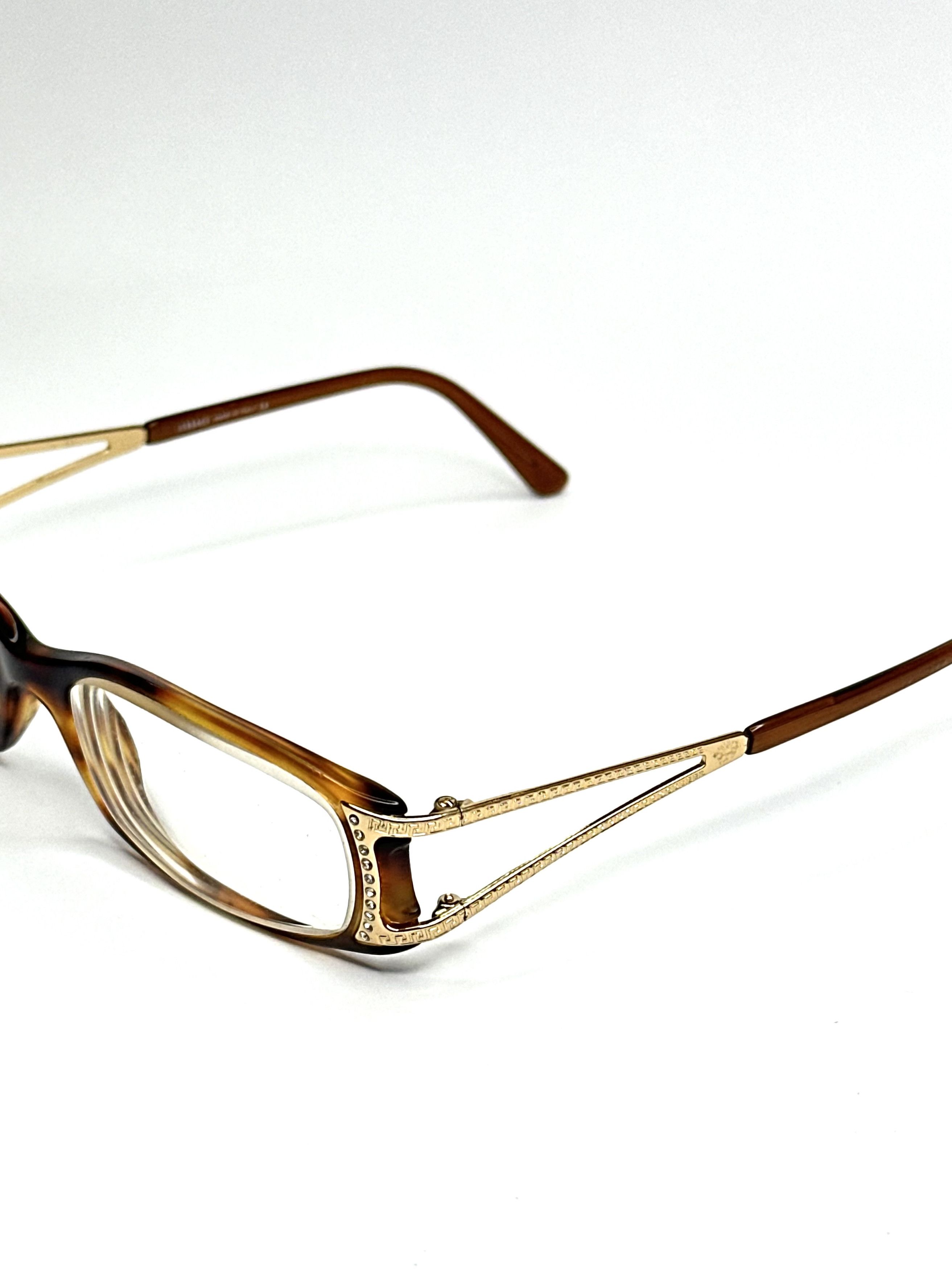 Versace Versace Gold Barocco Ornament Slim Glasses Size ONE SIZE - 6 Thumbnail