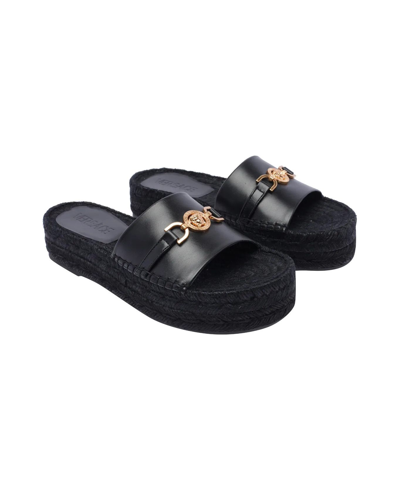 Versace o1y0226 Flats in Black Size US 6 / IT 36 - 2 Thumbnail