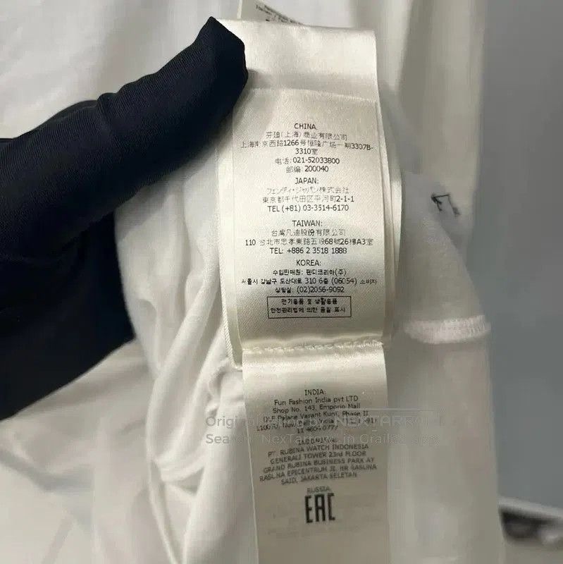 Fendi Fendi White Cotton Short Sleeve T-Shirt . Size S / US 4 / IT 40 - 4 Thumbnail