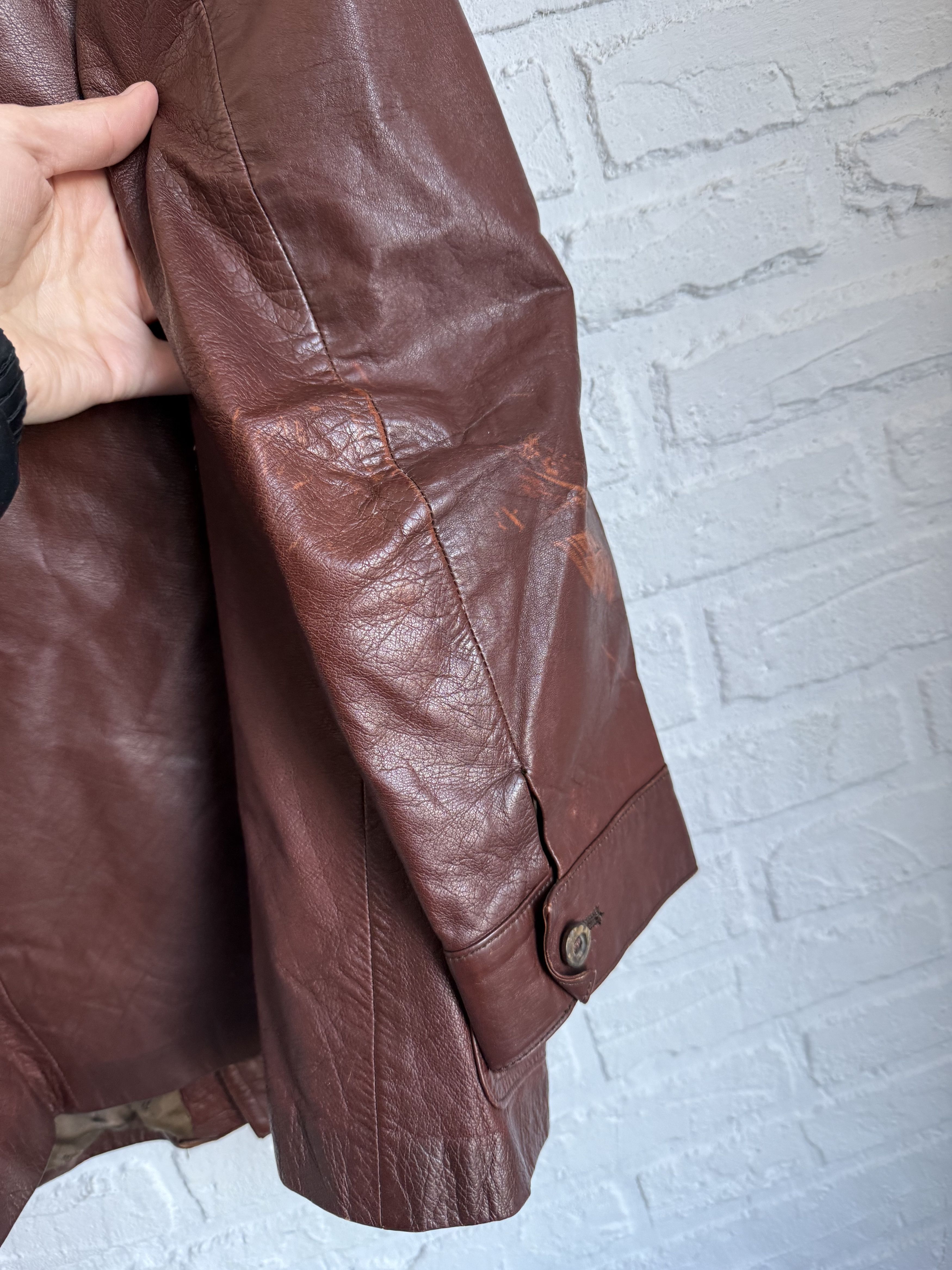 Lewis Leathers Vintage 1970s Fink of Northampton British Leather jacket Size US S / EU 44-46 / 1 - 12 Thumbnail