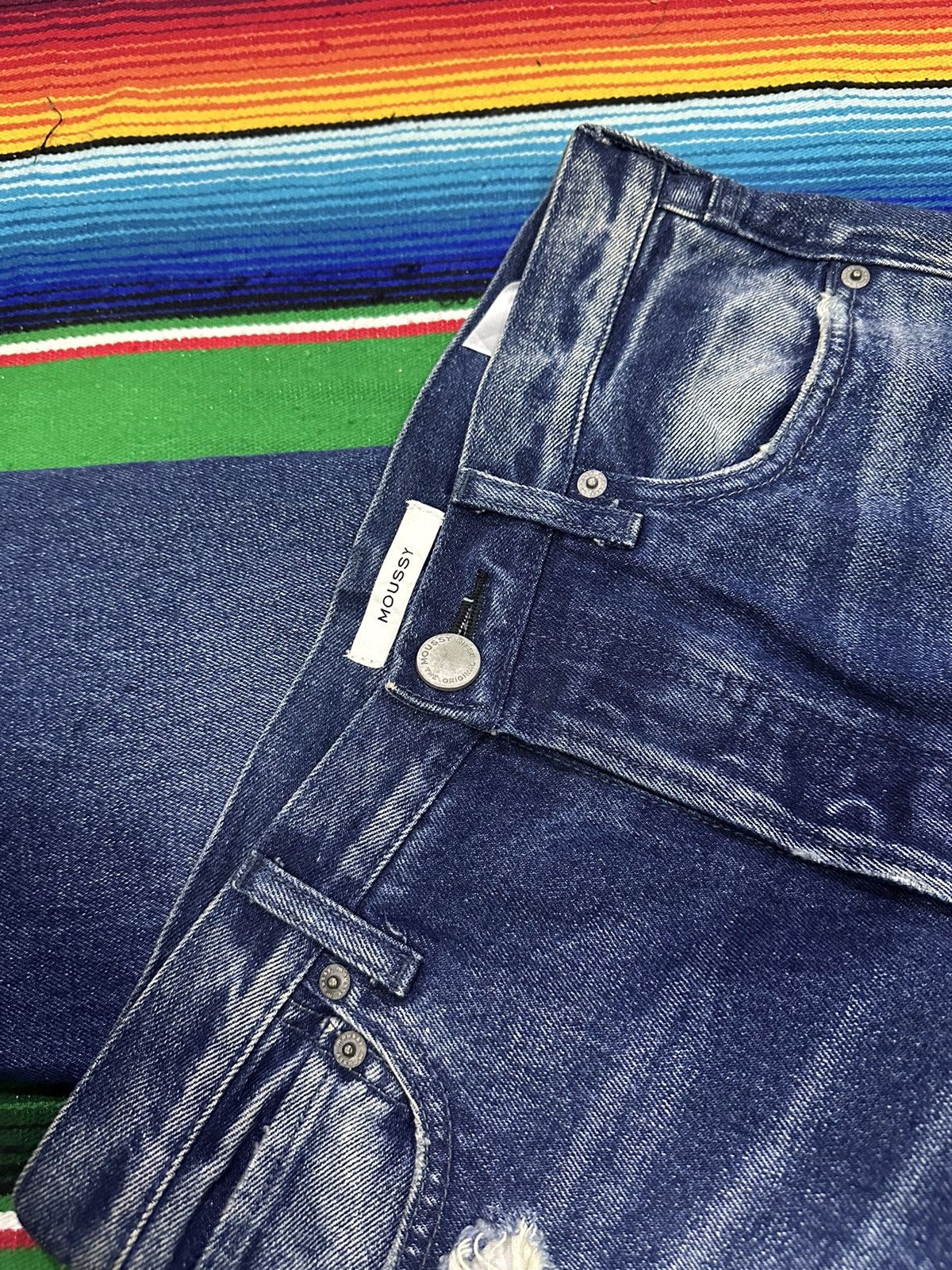 MOUSSY 💥Distress Moussy Denim💥 Crazy Design Distress Denime💥 Size US 30 / EU 46 - 6 Thumbnail