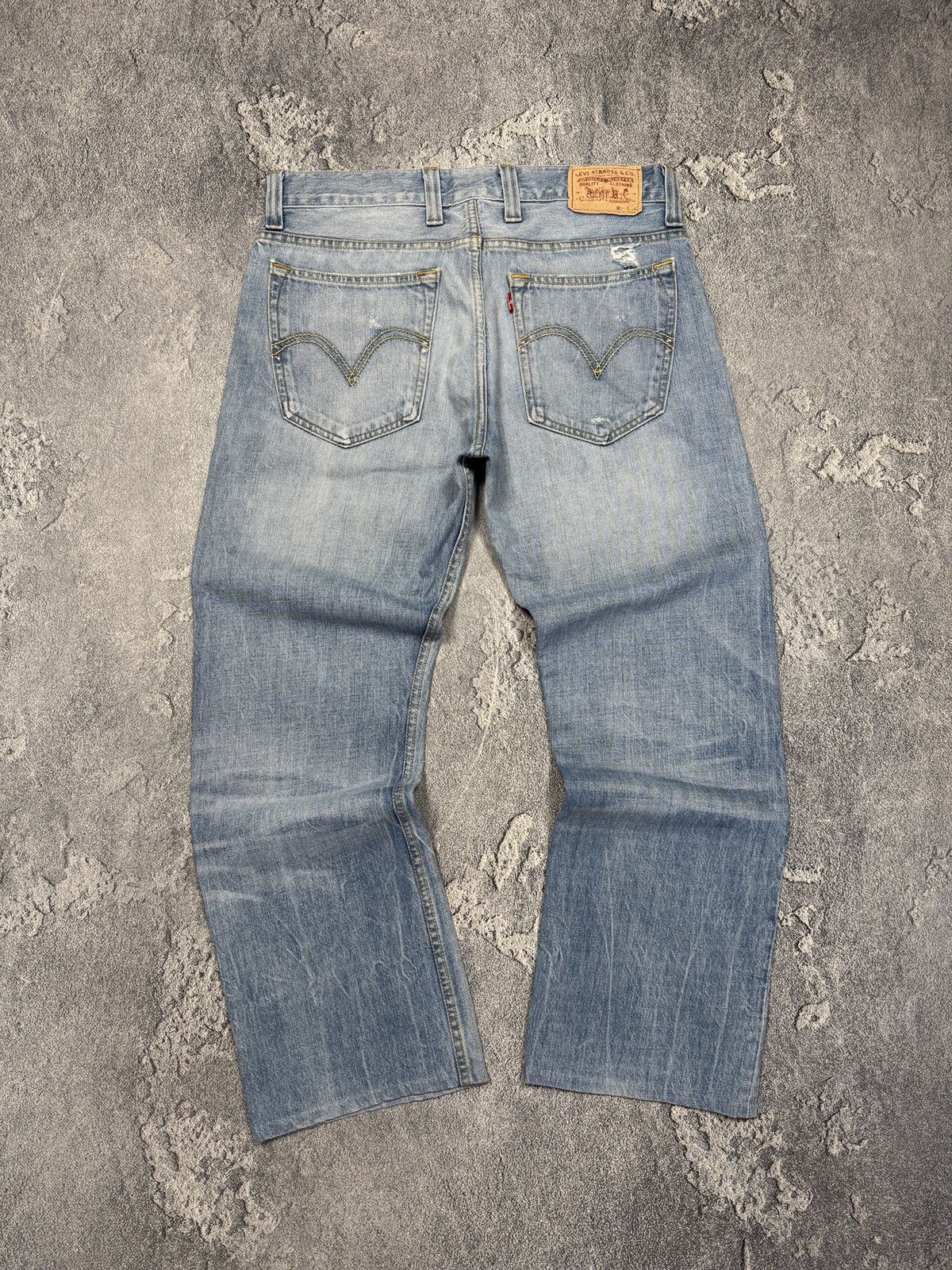 Levi's Vintage Levis 506 Orange Tab Blue Denim Jeans Size 34x34 Size US 34 / EU 50 - 2 Thumbnail