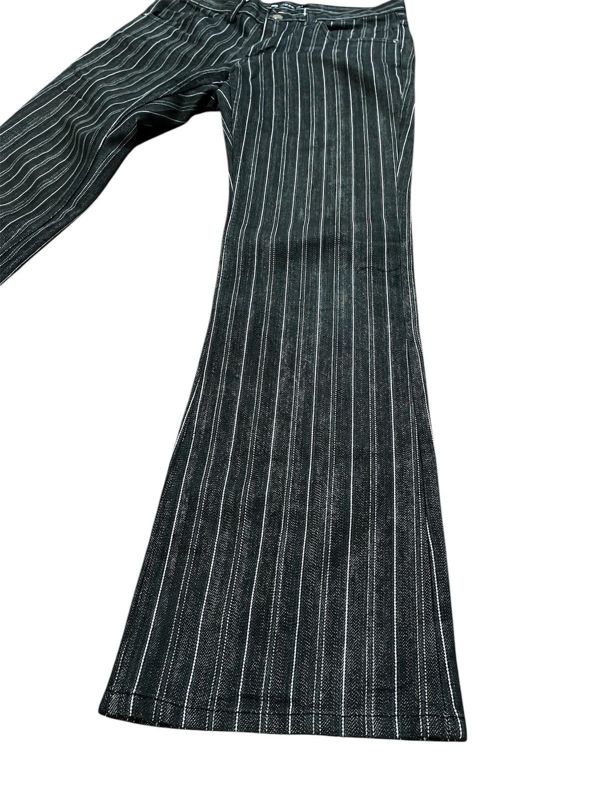 Japanese Brand Flare Jeans custom culture striped Denim Bootcut y2k Size US 30 / EU 46 - 4 Thumbnail