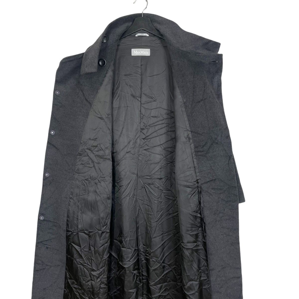 Max Mara Vintage Max Mara Italy Trench Coat Grey Designer Max Co Size M / US 6-8 / IT 42-44 - 12 Thumbnail