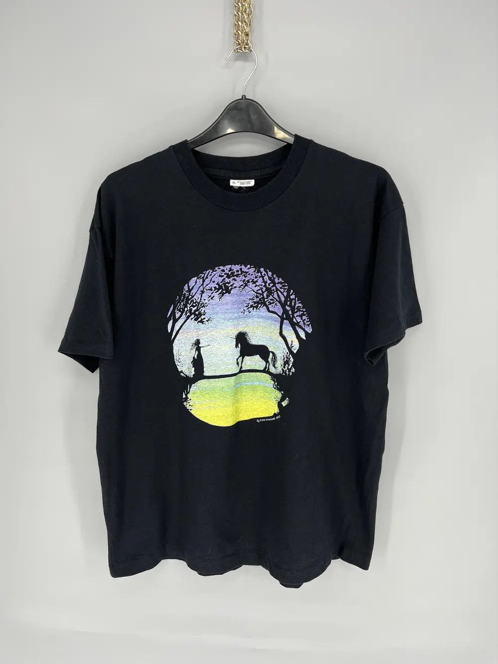 Vintage Very rare John Pickering vintage t-shirt 1992 Art Style Size US XL / EU 56 / 4 - 1 Thumbnail