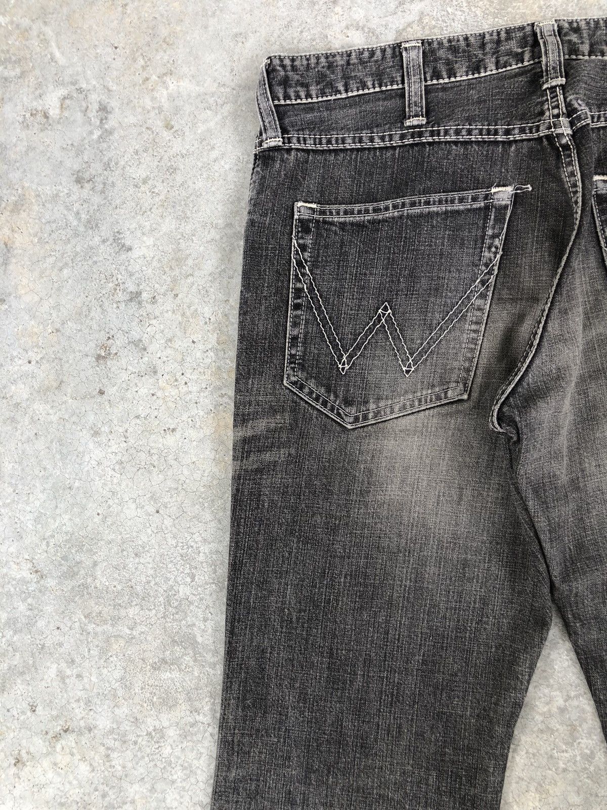 If Six Was Nine Y2k Wrangler Flared Jeans Distressed Jeans Size US 32 / EU 48 - 9 Thumbnail