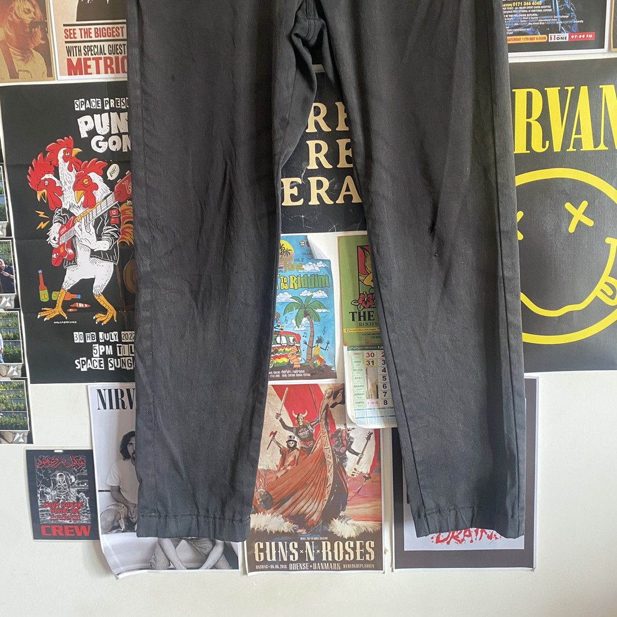 Vintage Vintage Dickies Faded Black Chino Pants Size US 33 - 3 Thumbnail