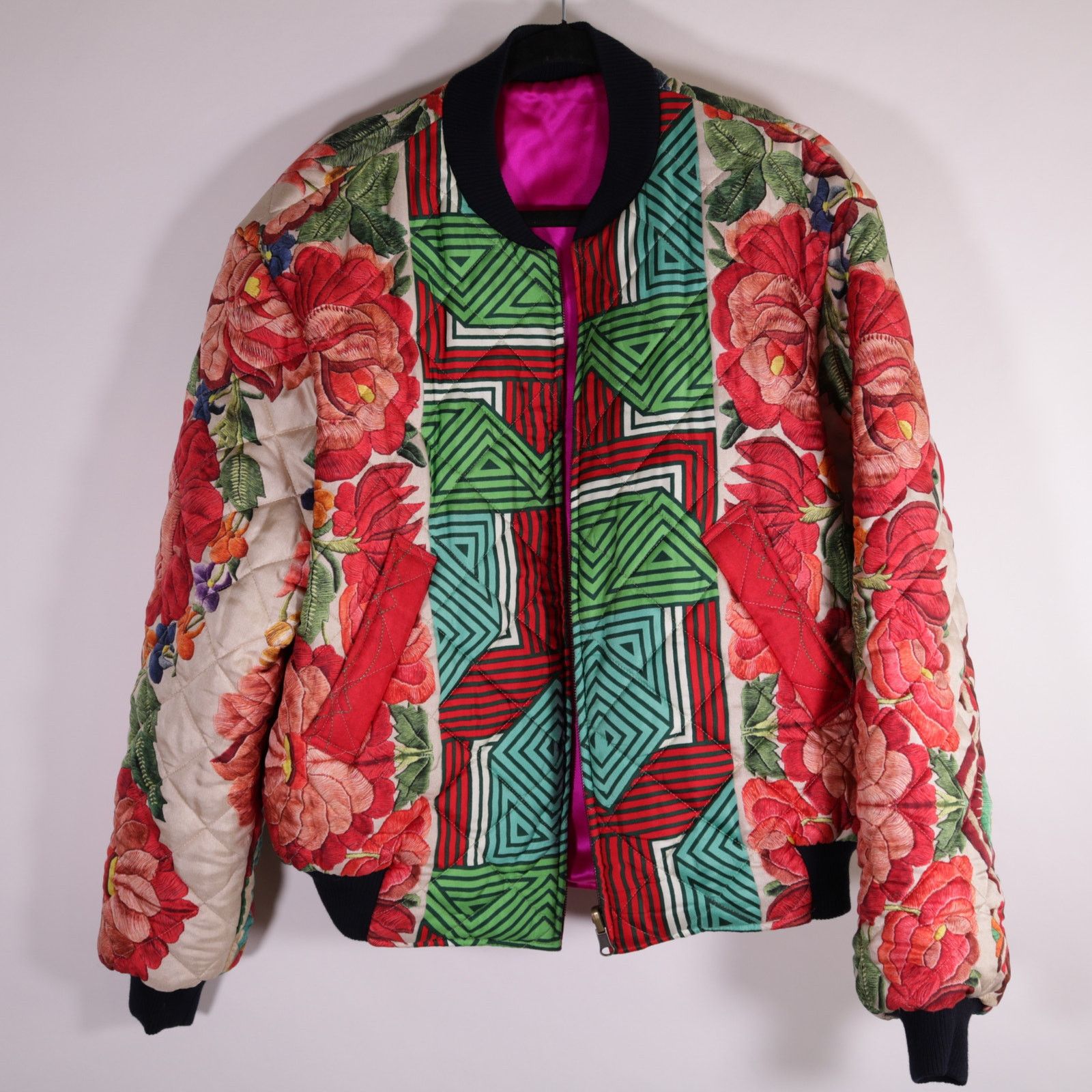 Pierre-Louis Mascia Pierre Louis Mascia Quilted Reversible Bomber Jacket Print Size US M / EU 48-50 / 2 - 2 Thumbnail