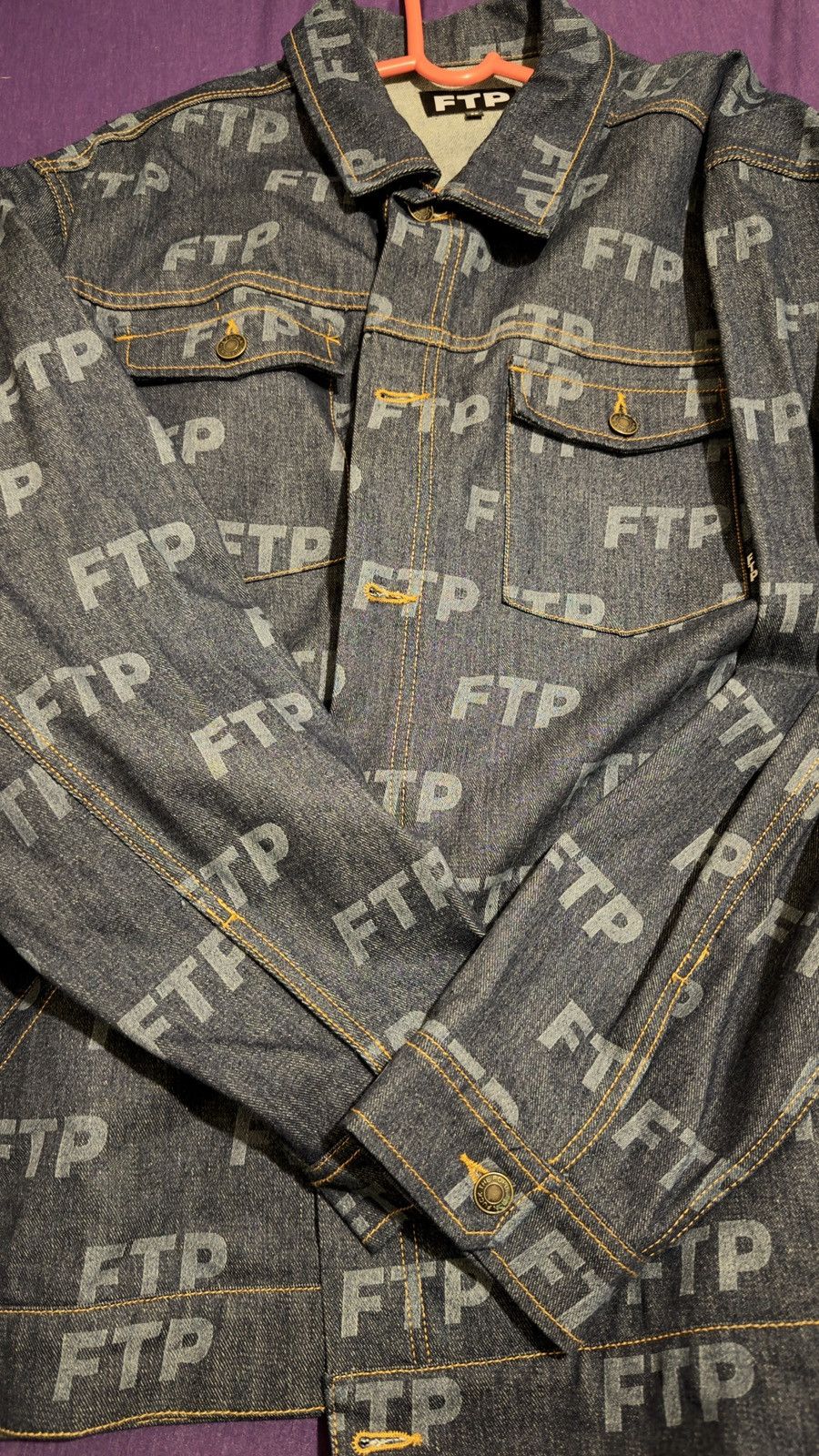 Fuck The Population FTP Denim Jacket Indigo Size US XXL / EU 58 / 5 - 1 Thumbnail