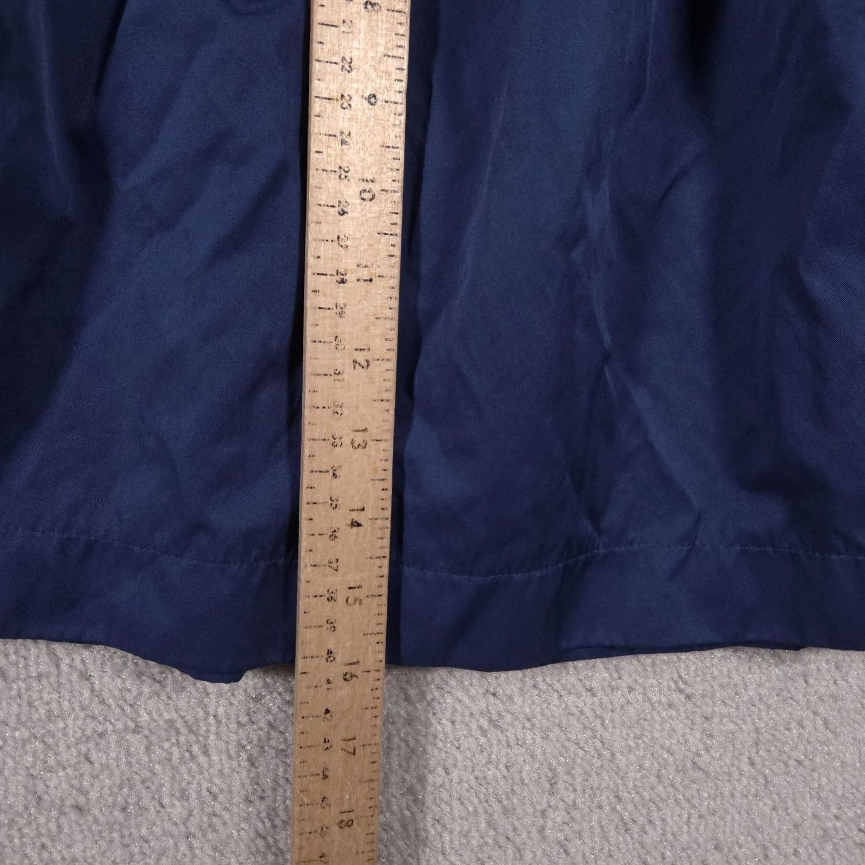 Zara VINTAGE Zara Woman Skirt Womens Small Navy Blue A-Line Pleated Back Zip Mini Casual Size 28" / US 6 / IT 42 - 6 Thumbnail