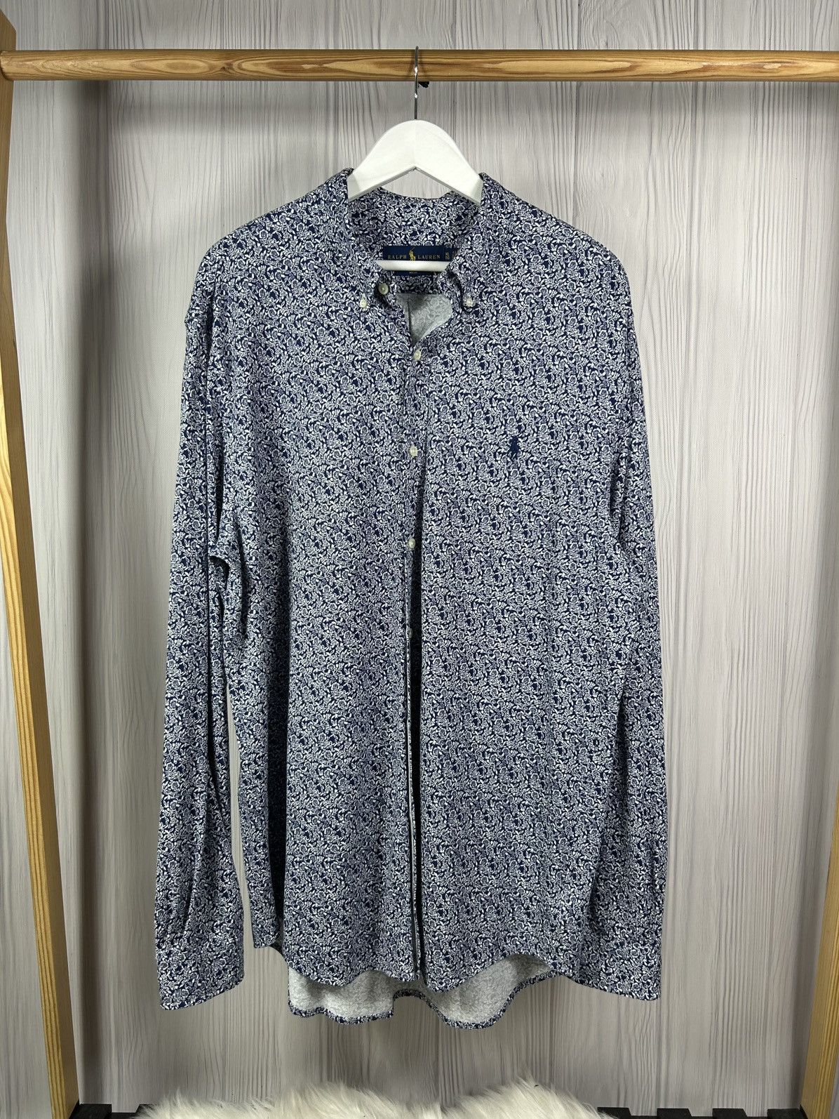 Ralph Lauren Rare Polo Ralph Lauren Floral Long Sleeve Shirt Size XL Size US XL / EU 56 / 4 - 1 Thumbnail