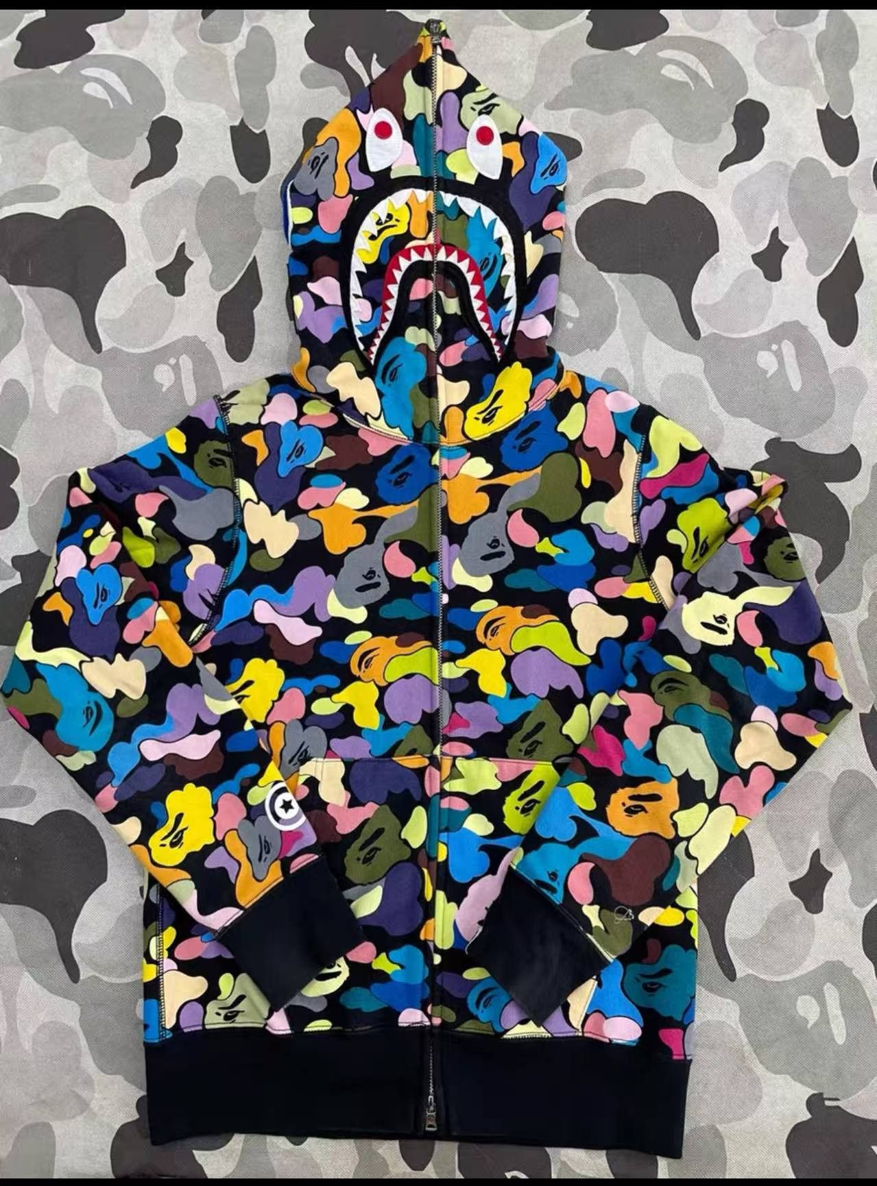 Bape Bape Multi Camo Jacket Outerwear Size US S / EU 44-46 / 1 - 1 Thumbnail