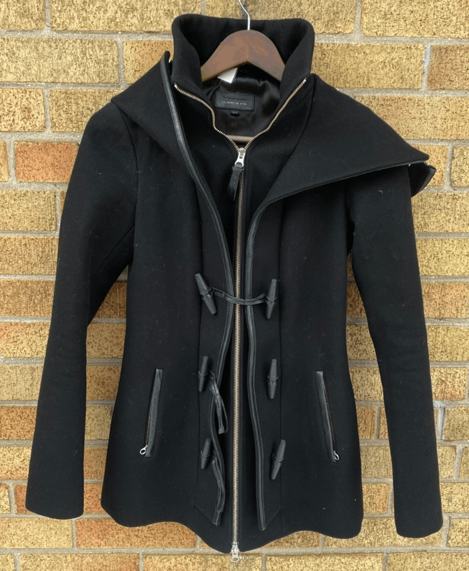 Mackage Mackage Steffy Wool Cashmere Black Long Heavy Coat Toggle C Size XS / US 0-2 / IT 36-38 - 2 Thumbnail