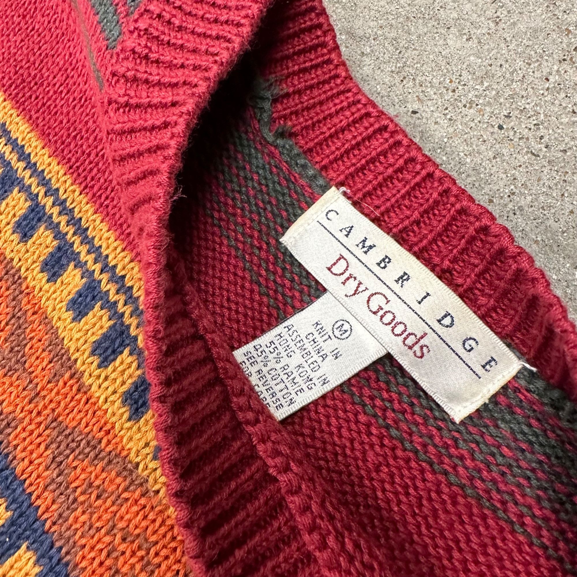 Vintage Vintage Unique Patterned Striped Knit Sweater Size M / US 6-8 / IT 42-44 - 3 Thumbnail