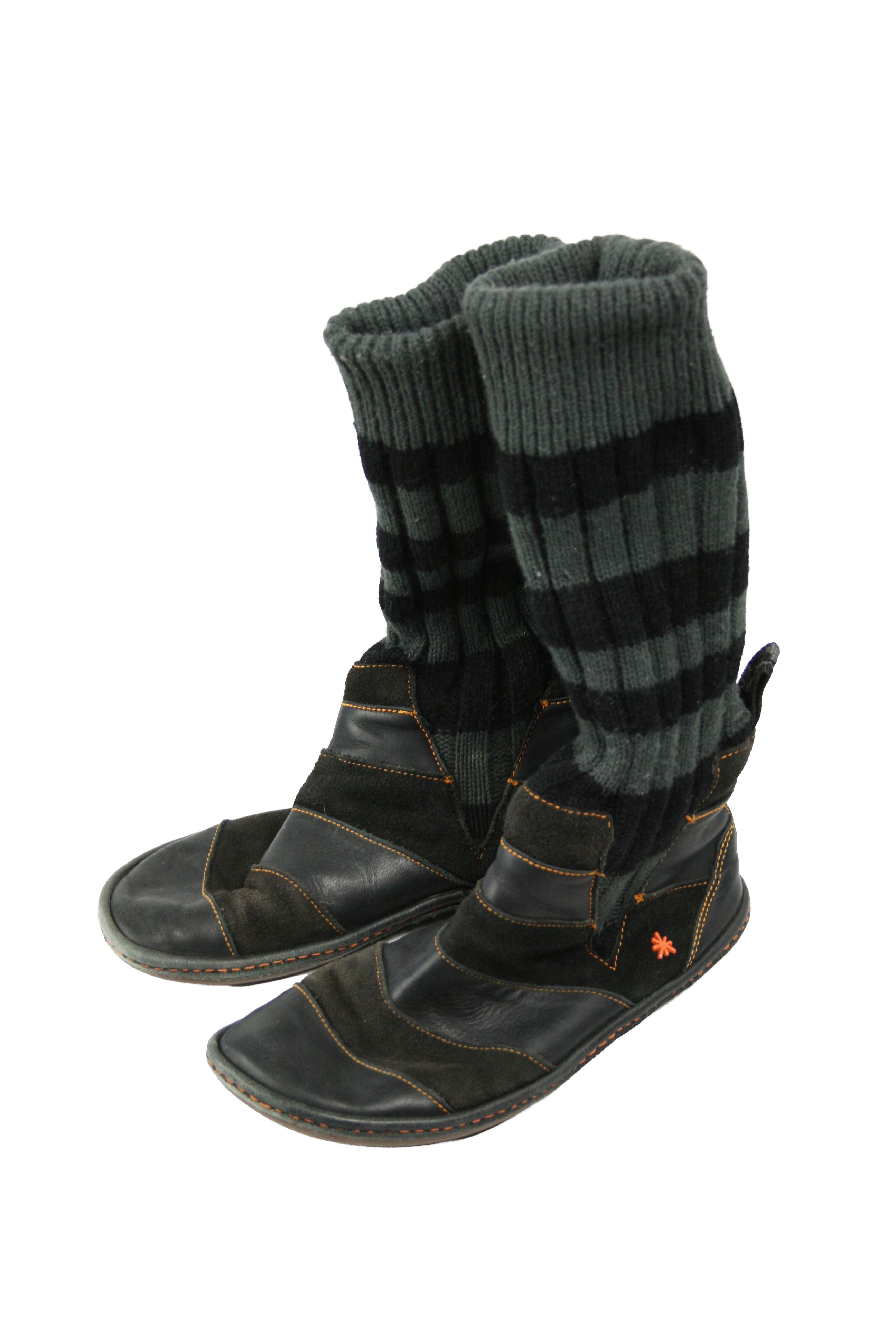 Japanese Brand The Art Company 00S Y2K Goblin Socks Boots Vintage Size US 8 / IT 38 - 3 Thumbnail