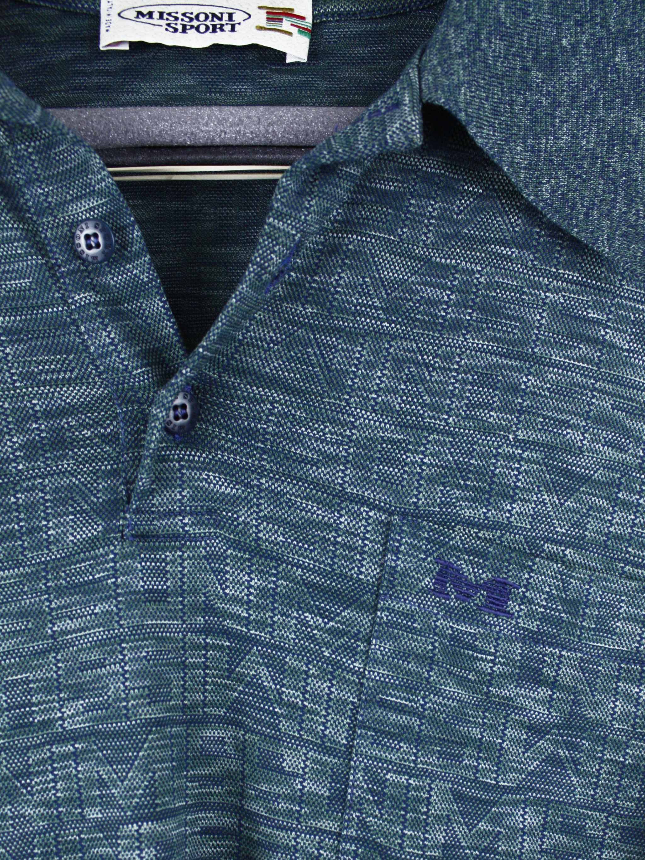 Missoni Missoni Sport Vintage Long Sleeve Polo Size US M / EU 48-50 / 2 - 4 Thumbnail