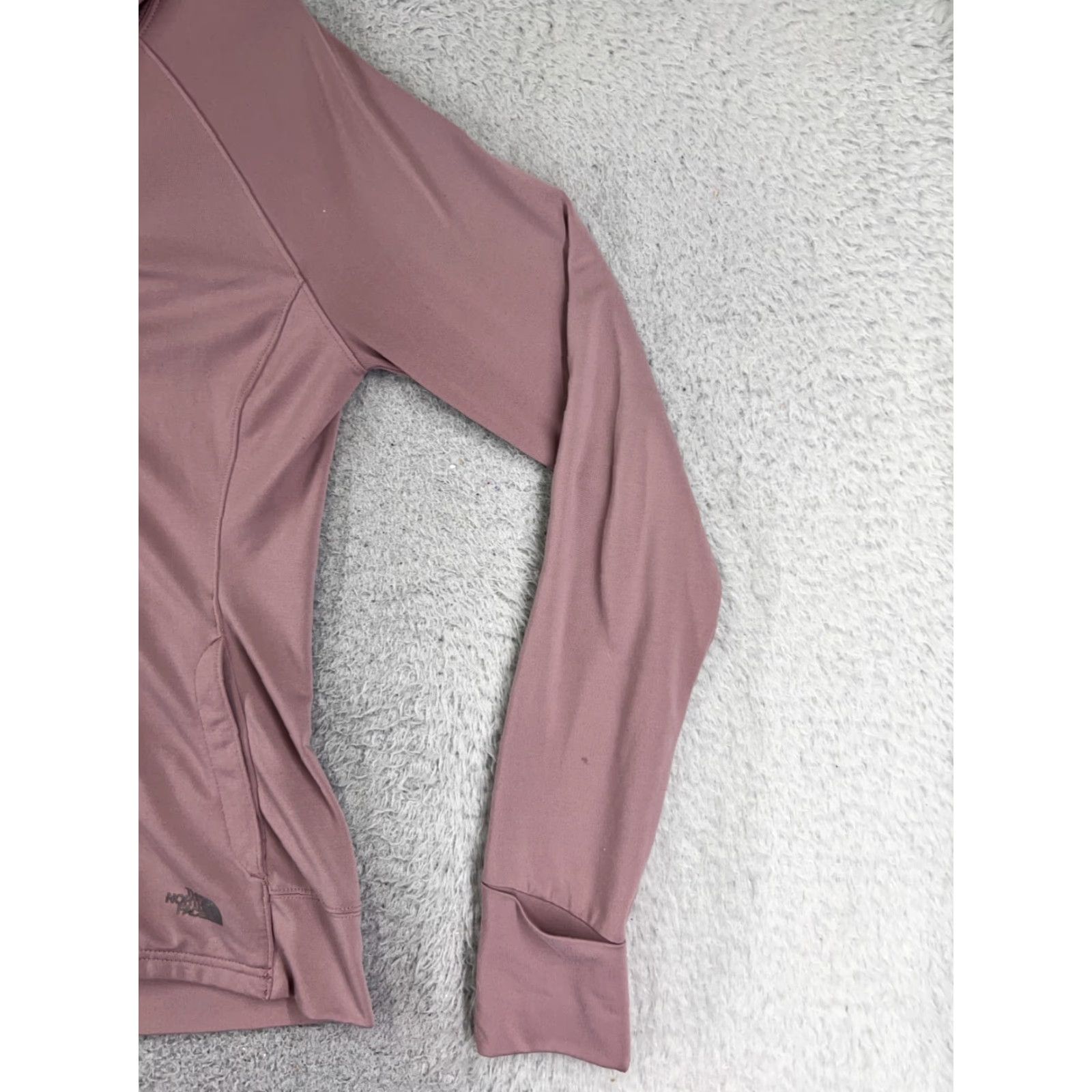 The North Face The North Face Hoodie Womens S Pink Lightweight Vaporwick Poly Blend Logo Crew Neck Pullover Sweatshirt Activewear Size S / US 4 / IT 40 - 2 Thumbnail