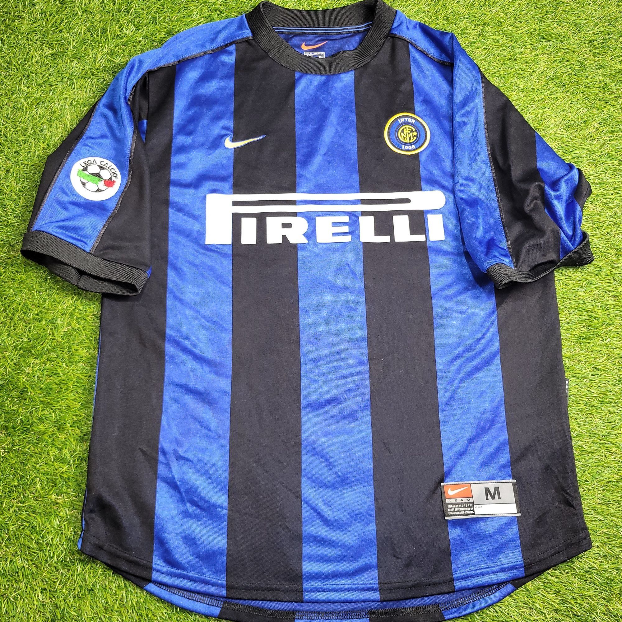 Nike Ronaldo Inter Milan 1999 2000 Soccer Jersey Shirt M Size US M / EU 48-50 / 2 - 2 Thumbnail