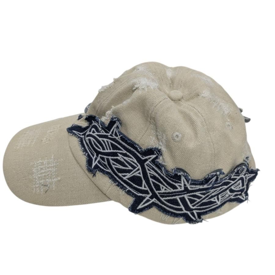 Who Decides War WHO DESIDES WAR THORN GRID CAP Beige OS Size ONE SIZE - 3 Thumbnail