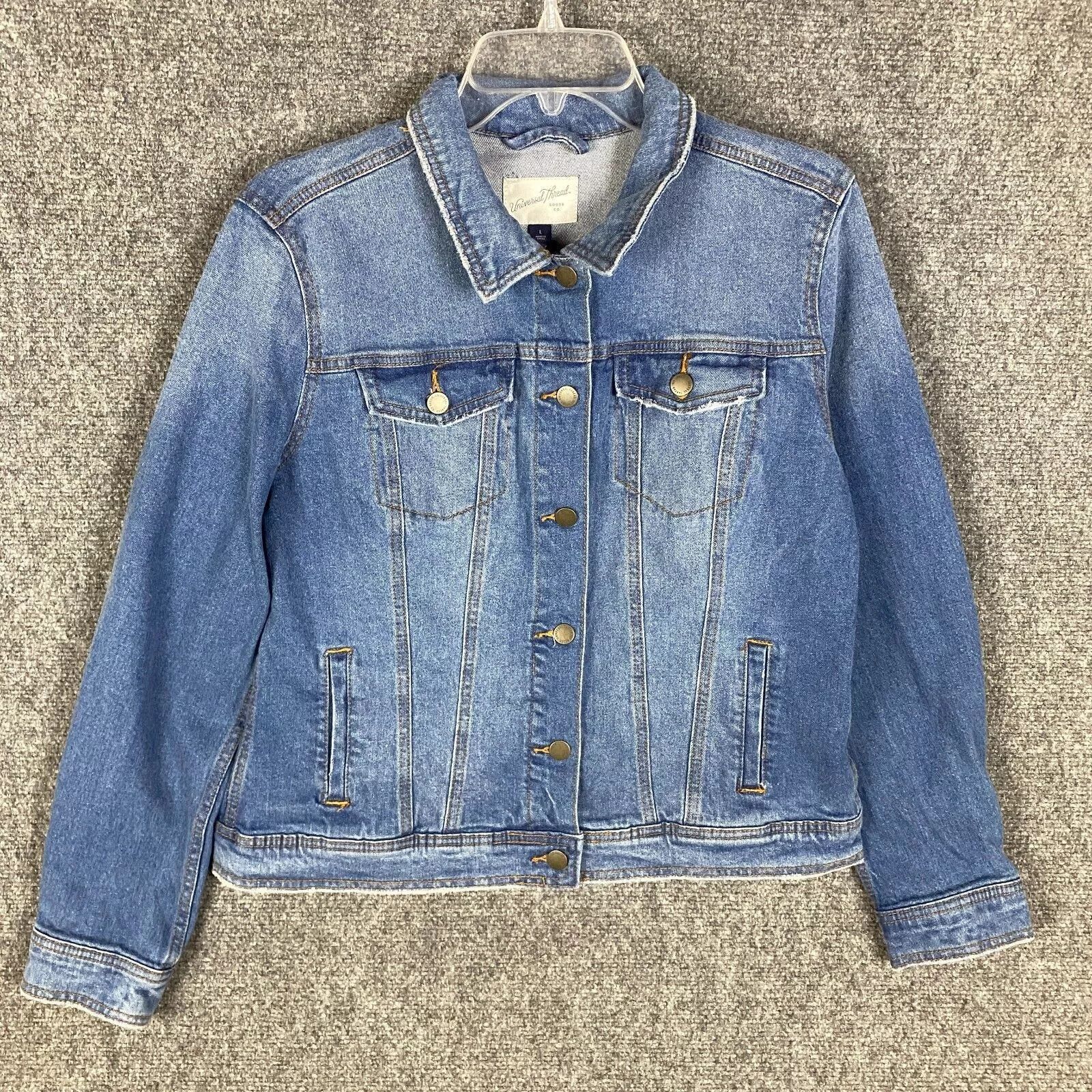 Other Universal Thread Denim Jacket Women's Large Cotton Blend L Size L / US 10 / IT 46 - 1 Thumbnail