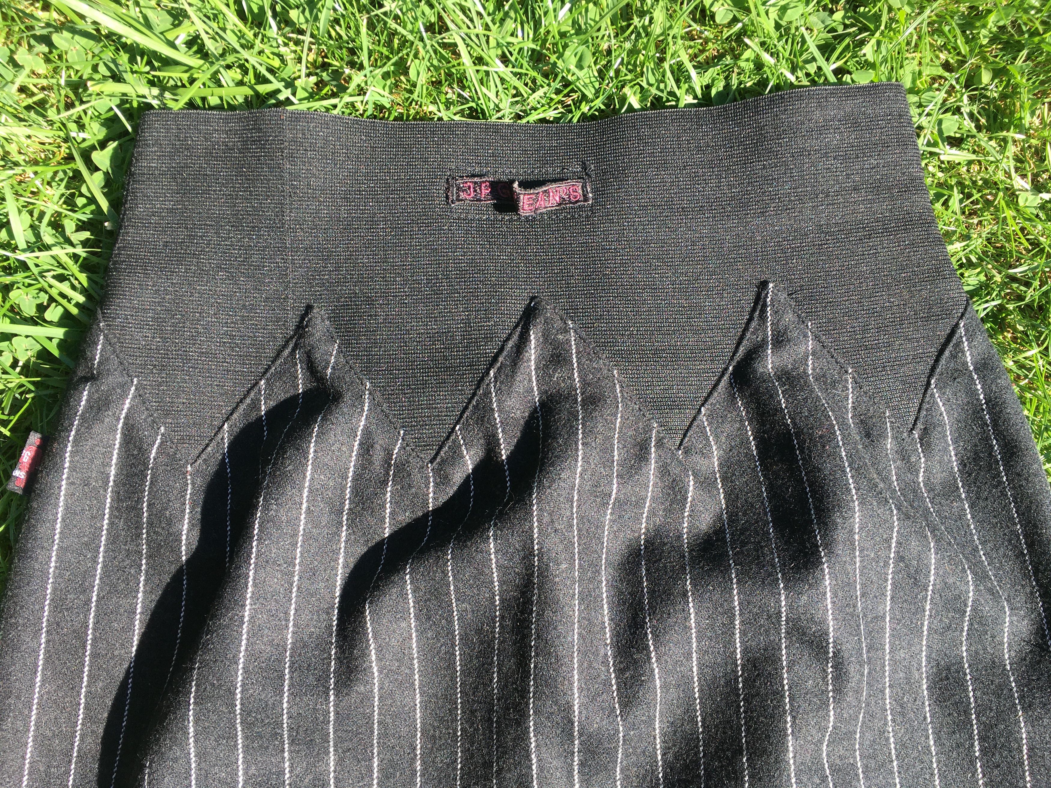 Jean Paul Gaultier Jean Paul Gaultier Pencil Formal Striped Wool Midi SKIRT Size 28" / US 6 / IT 42 - 5 Thumbnail