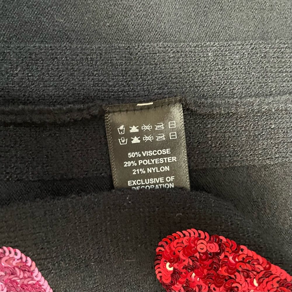 Other NWT New Victoria Harbour Heart Sequin Embroidered Black Pon Size ONE SIZE - 8 Thumbnail
