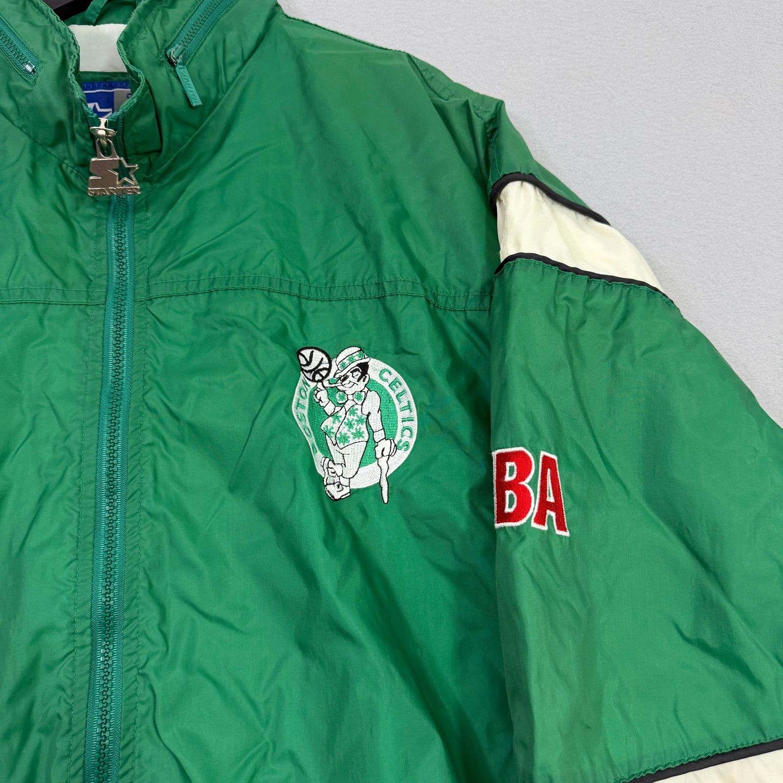 Vintage Vintage Starter Boston Celtics Windbreaker Jacket Large Size US L / EU 52-54 / 3 - 3 Thumbnail