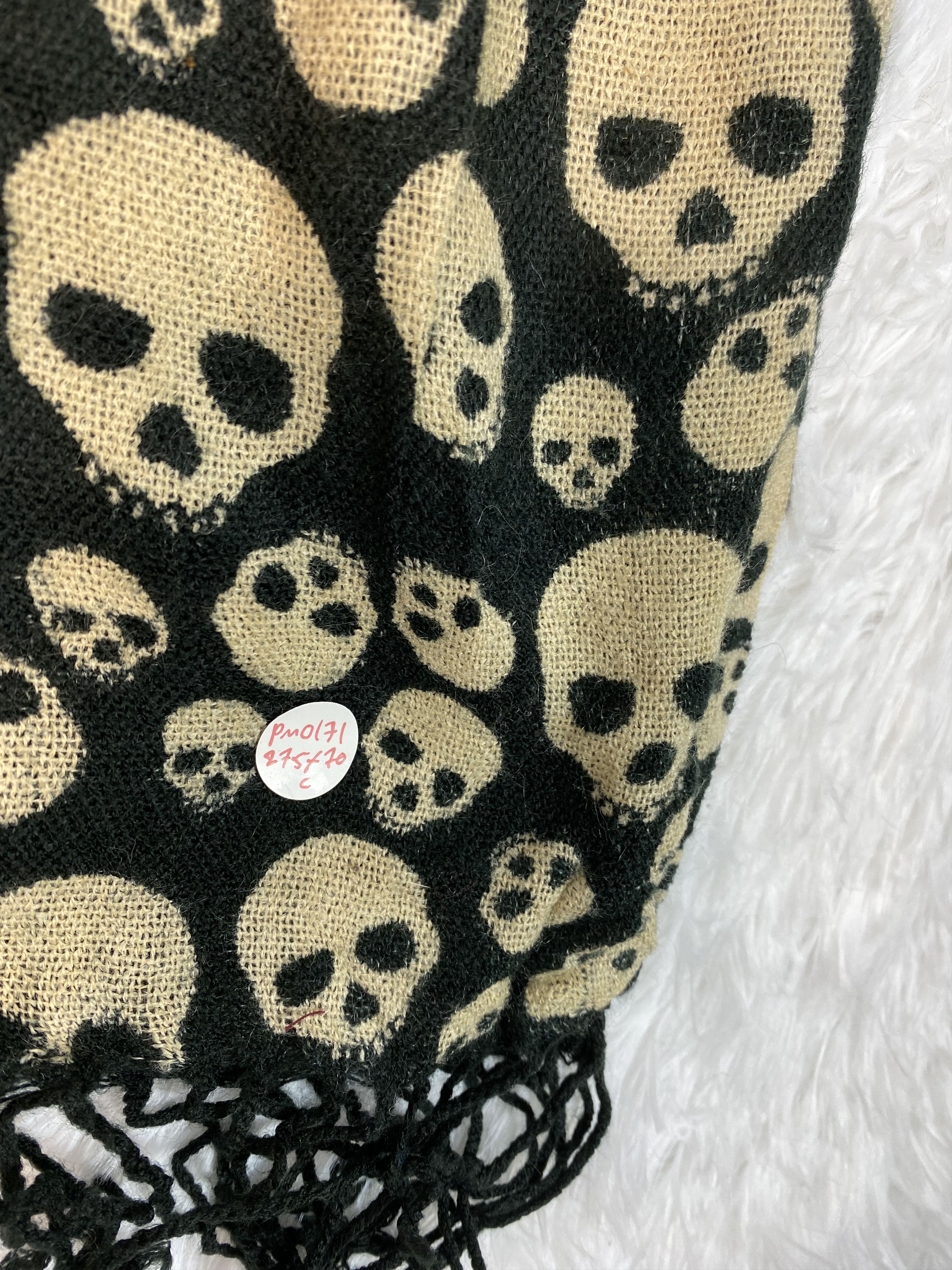 Vintage Vintage Skulls Scarf / Muffler Neckwear PM0171 Size ONE SIZE - 5 Thumbnail
