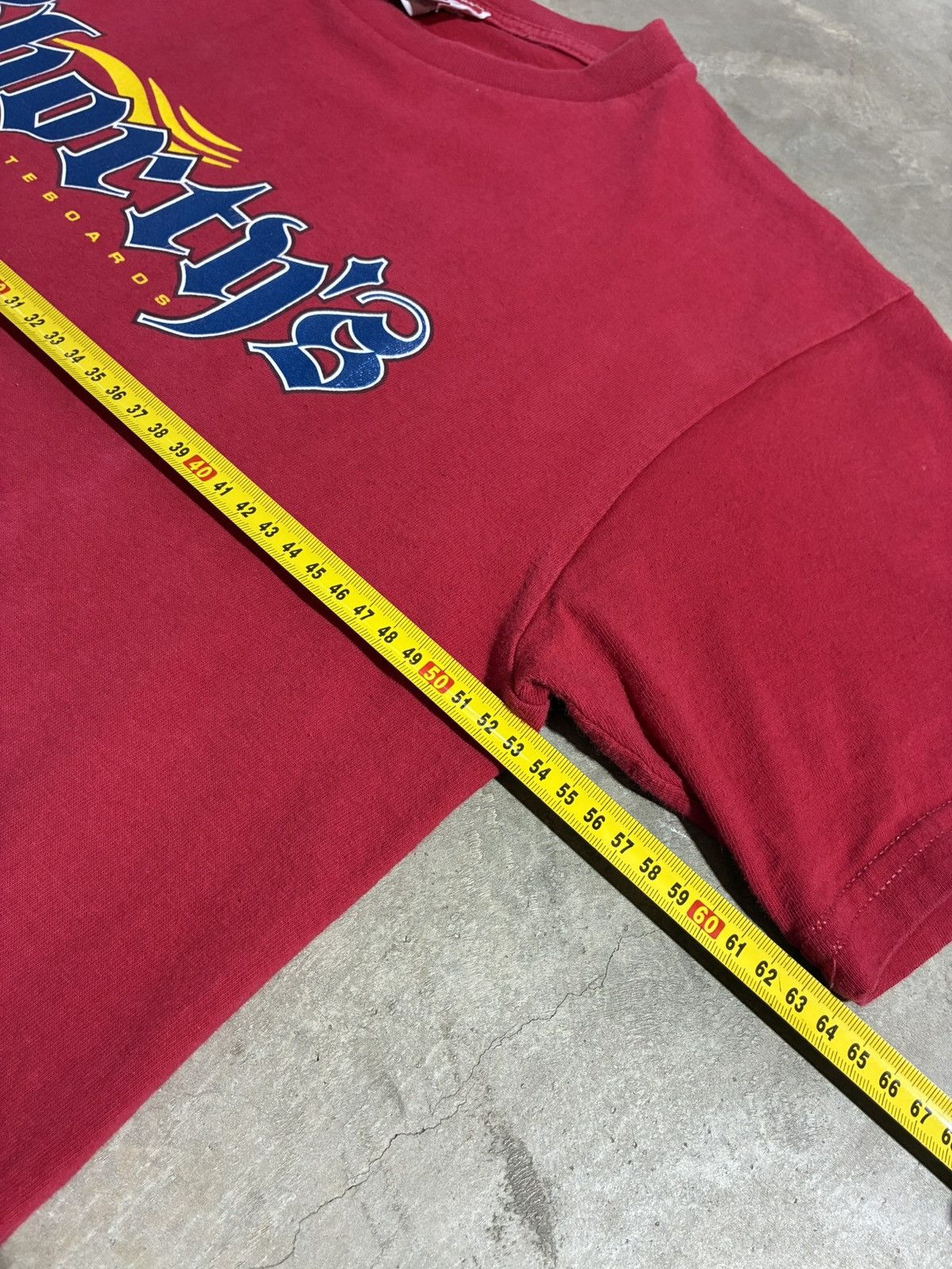Shorty's Skateboards Vintage Shorty’s Red T Shirt L Skatewear 90s made in USA Size US L / EU 52-54 / 3 - 13 Thumbnail