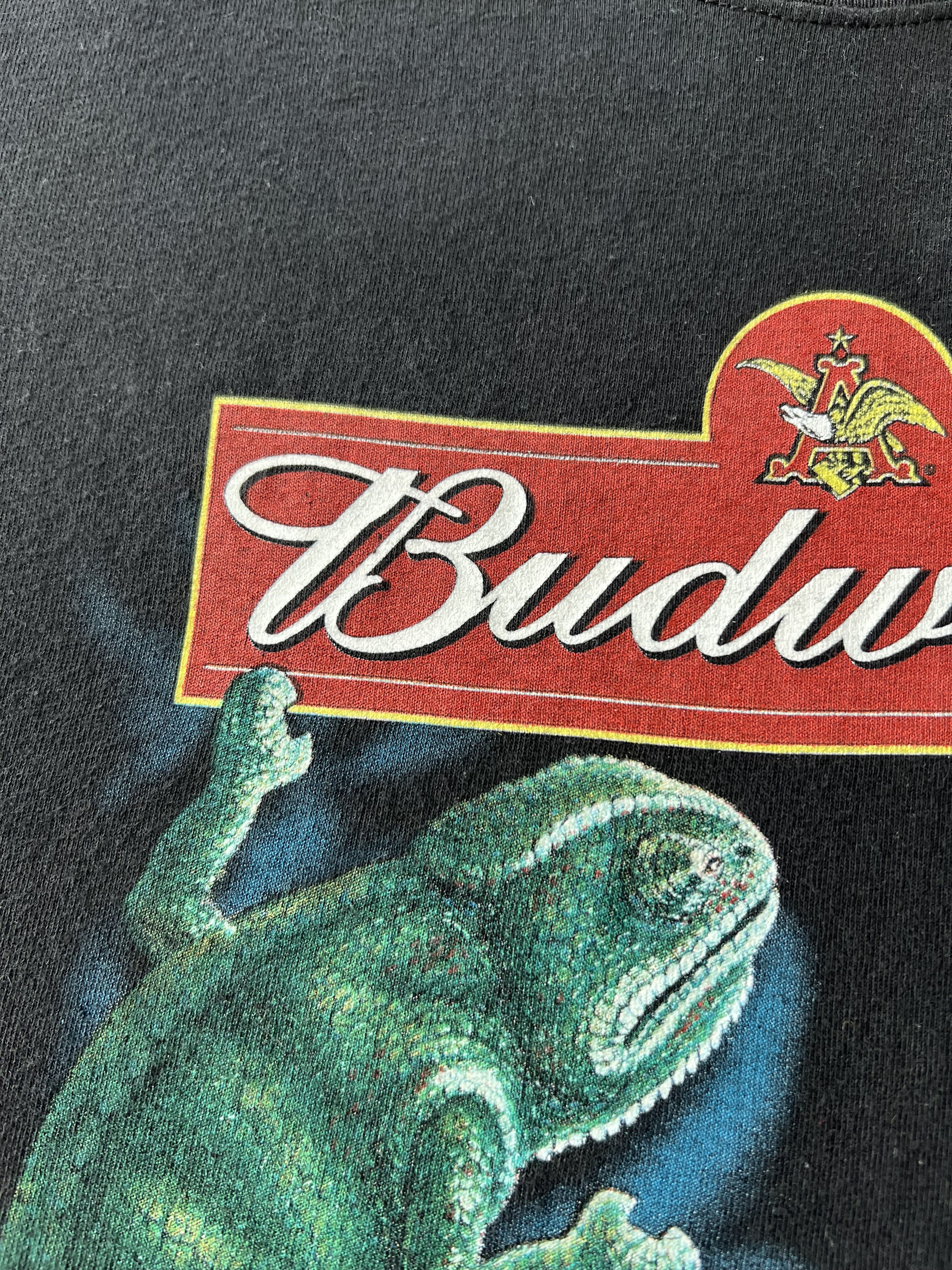 Budweiser Vintage 2000 Budweiser Chameleon Beer Graphic Promo T-shirt Size US L / EU 52-54 / 3 - 4 Thumbnail