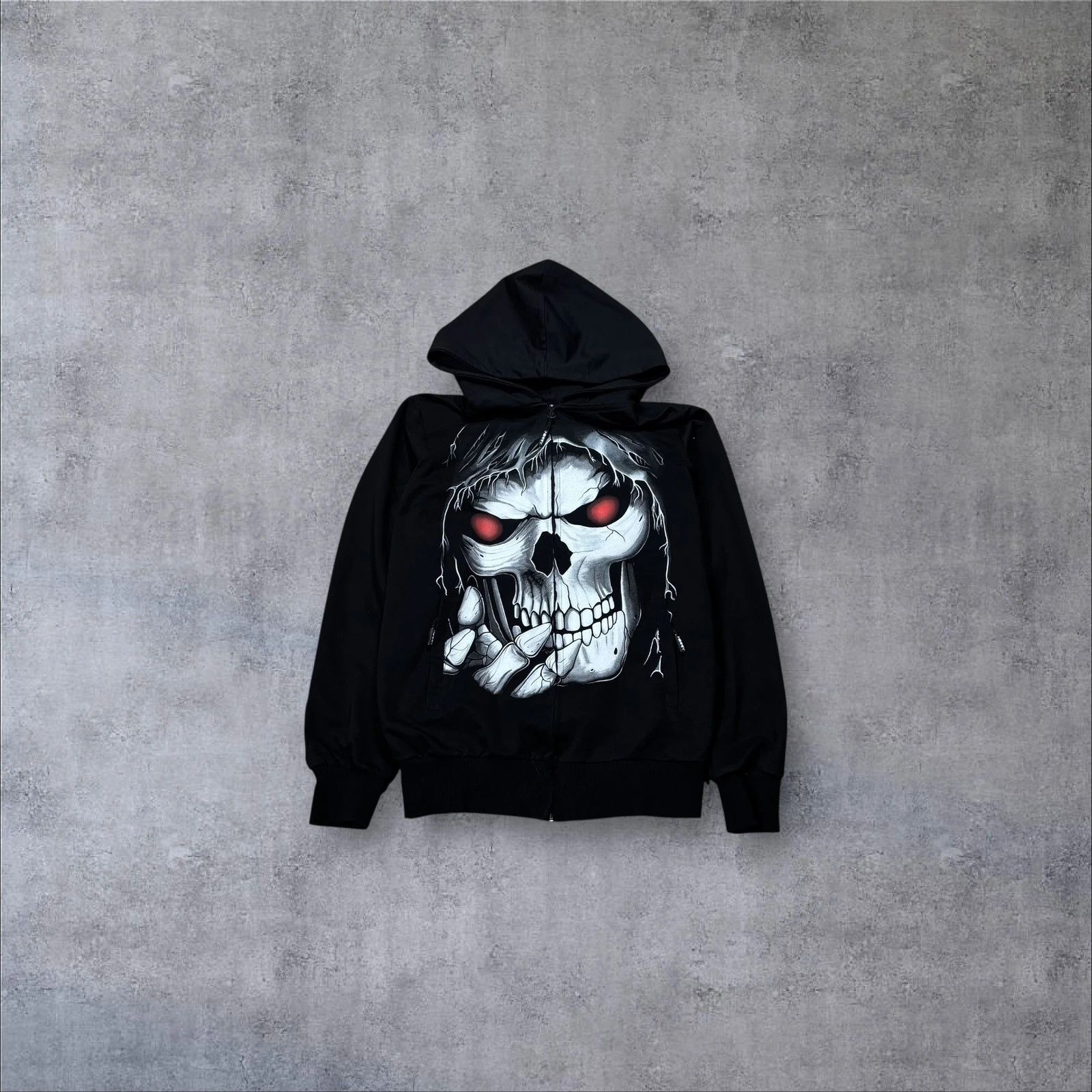 Japanese Brand Horry Skull Hoodie y2k S Size US S / EU 44-46 / 1 - 1 Thumbnail