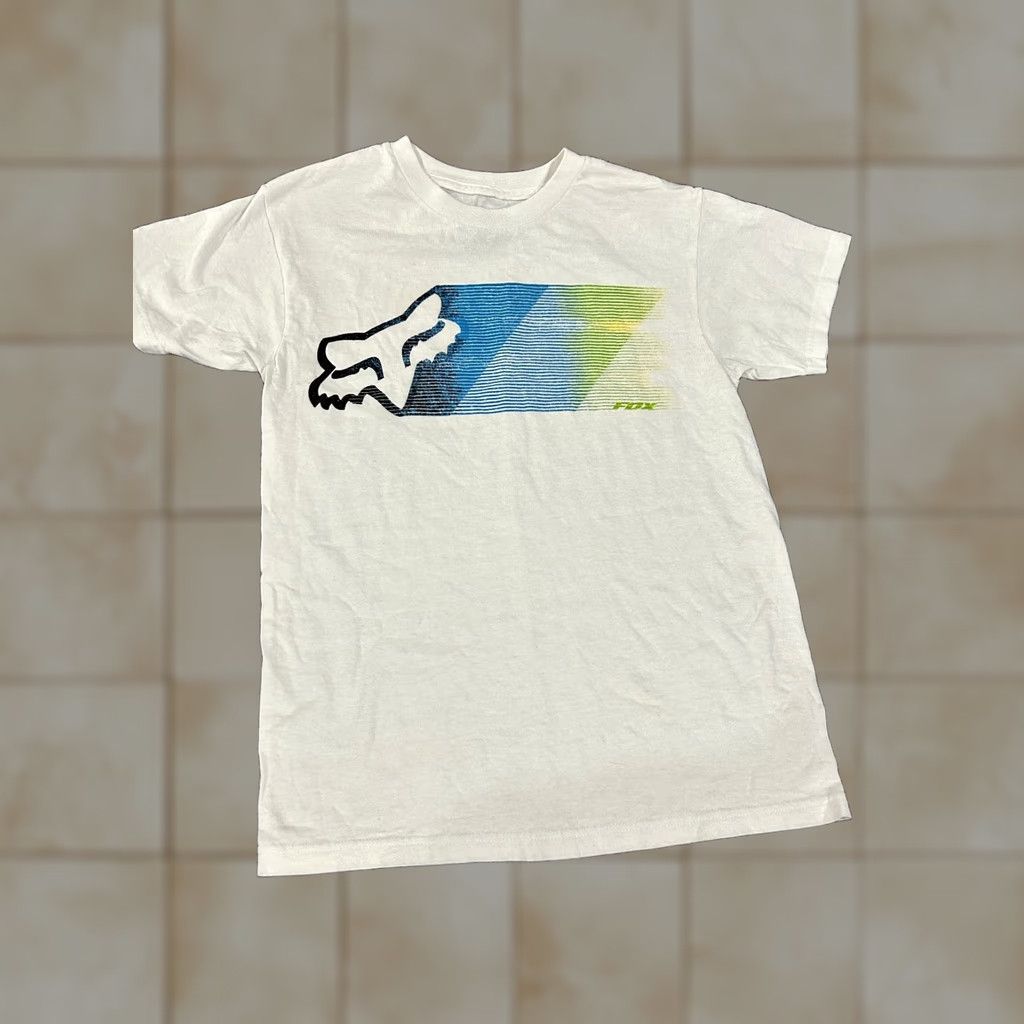 Fox Racing Fox Racing T-Shirt Mens Small White Logo Moto Motocross Dirt Bike Short Sleeve Crew Neck Cotton Knit Breathable Regular Vintage No Size US S / EU 44-46 / 1 - 1 Thumbnail