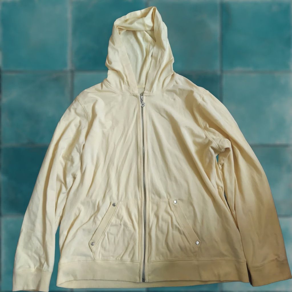 Vintage Style&co. Women's Yellow Full Zip Hooded Pockets Jacket Shirt Size L / US 10 / IT 46 - 1 Thumbnail