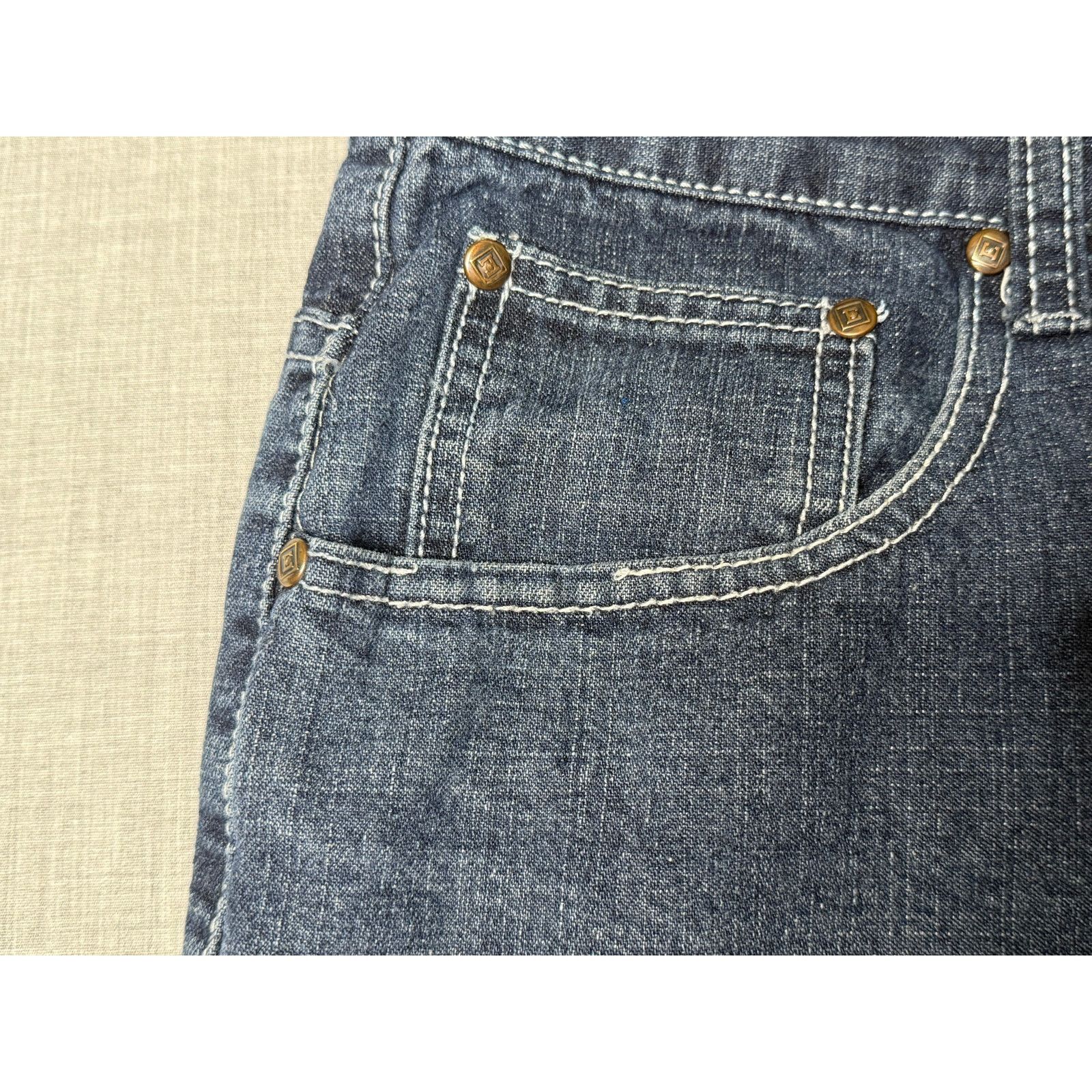Other Vintage Y2K Emcee Baggy Wide Leg Pocket Flap Jean Shorts 38 Size US 38 / EU 54 - 6 Thumbnail