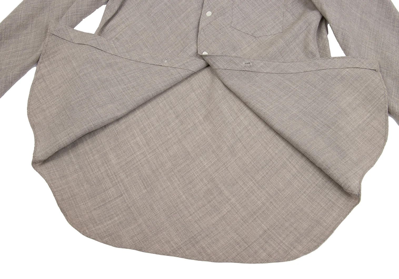 Comme des Garcons Homme Plus Bias Stack Design Shirt in Beige, Size M Size US M / EU 48-50 / 2 - 14 Thumbnail