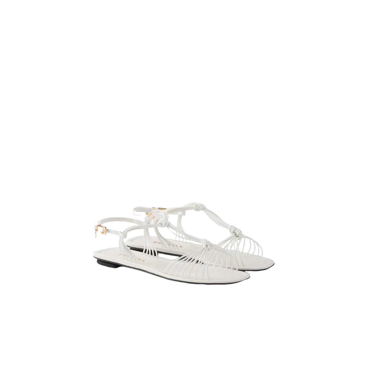 Prada PRADA $1170 White Patent Leather Sandals New & Authentic (Wo Size US 7.5 / IT 37.5 - 1 Thumbnail