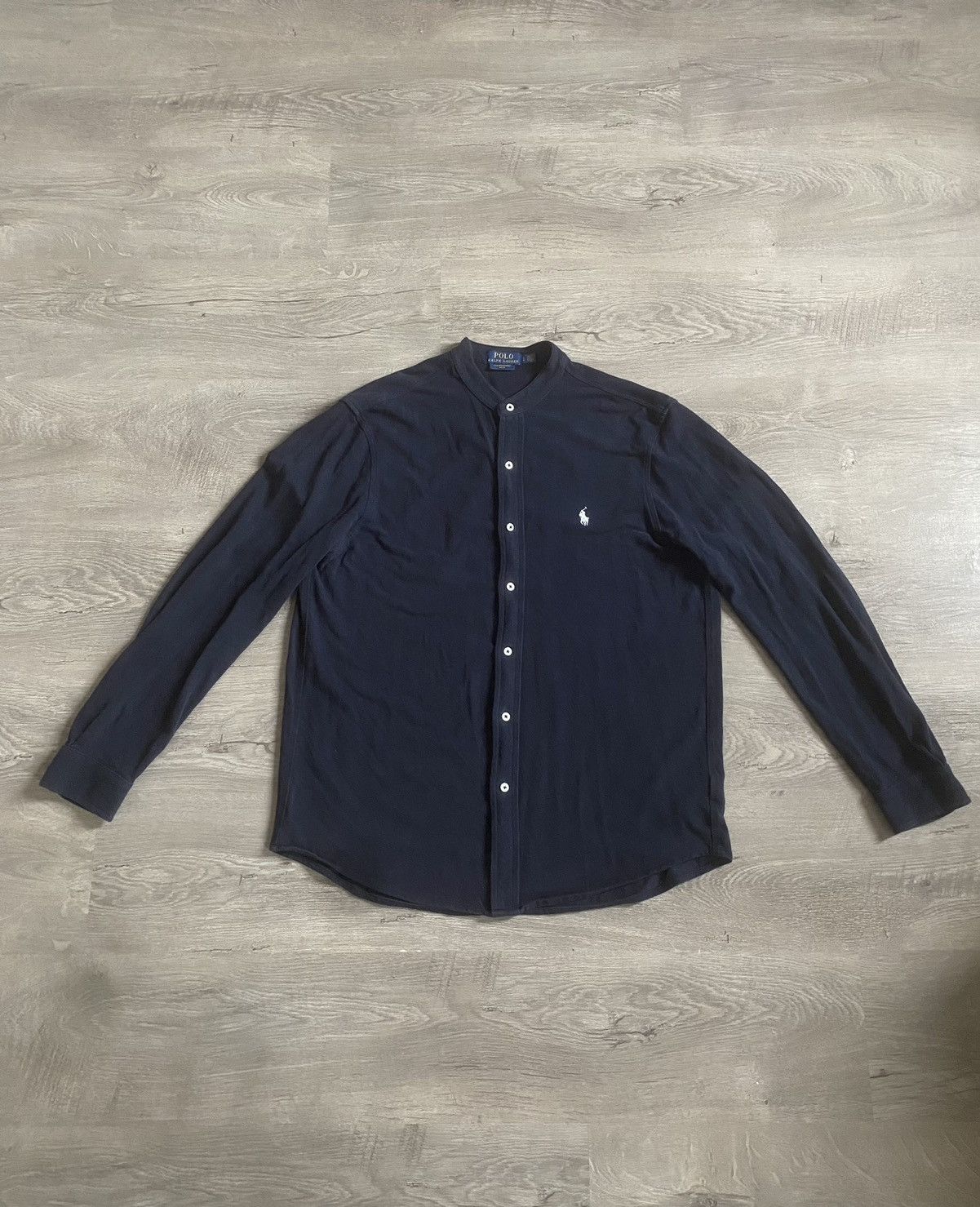 Polo Ralph Lauren Polo Ralph Lauren Featherweight Mesh Shirt – Mandarin Collar Size US L / EU 52-54 / 3 - 2 Thumbnail