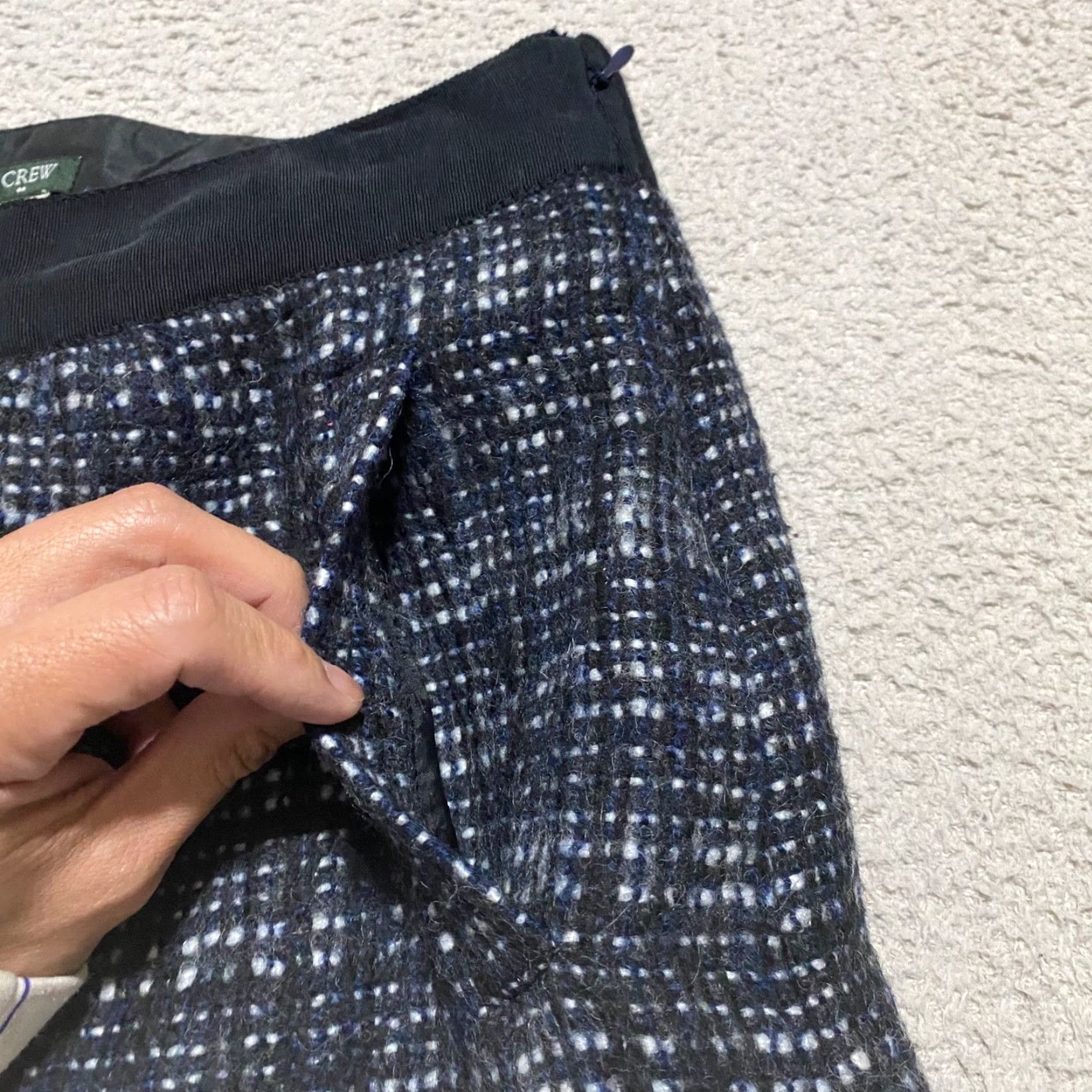 J.Crew J. Crew Skirt sz 6 Multicolor Plaid Tweed Wool Blend Mini Pockets Lined Womens Size 28" / US 6 / IT 42 - 5 Thumbnail