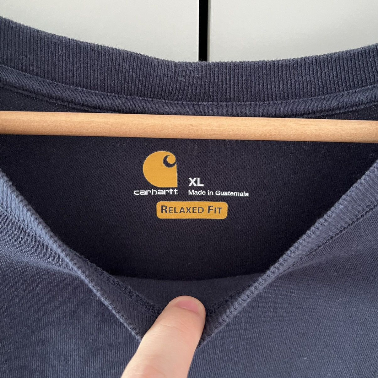 Carhartt Vintage Carhartt Blue Longsleeve Streetwear Y2K Size US XL / EU 56 / 4 - 3 Thumbnail