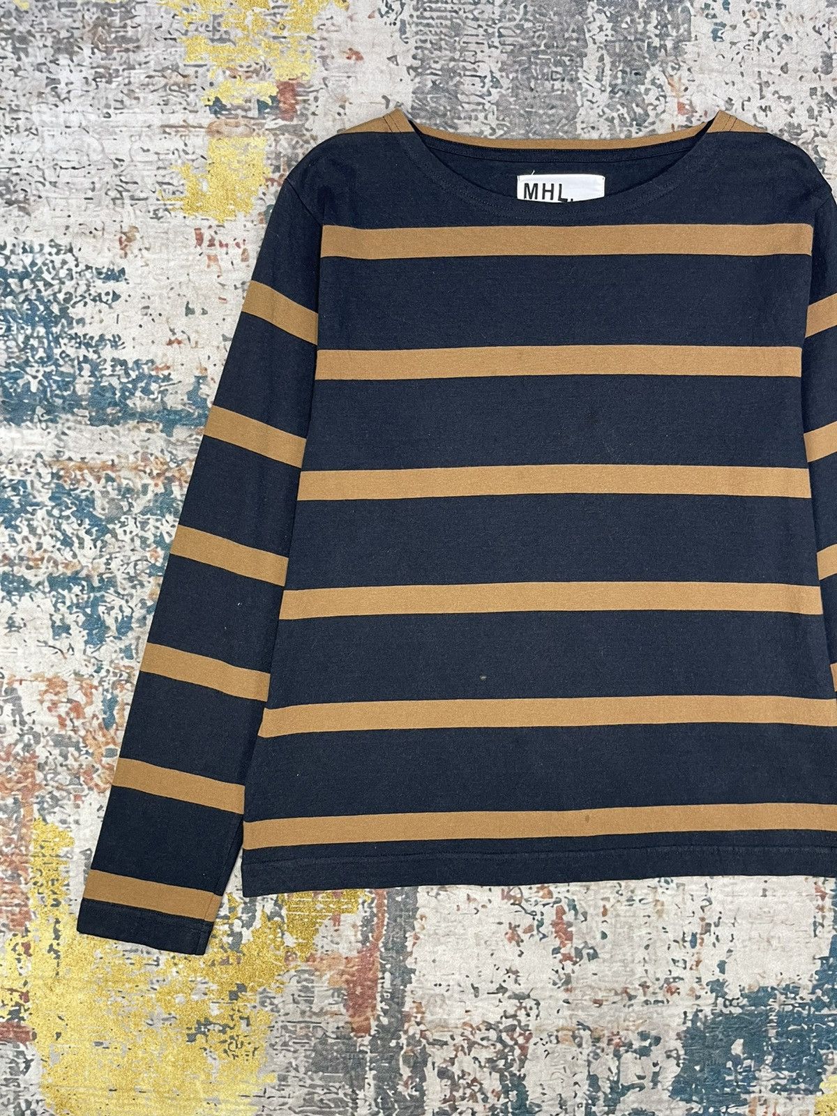 Margaret Howell MHL Margaret Howell Wide Crew Wide Stripe Shirt Size XS / US 0-2 / IT 36-38 - 3 Thumbnail