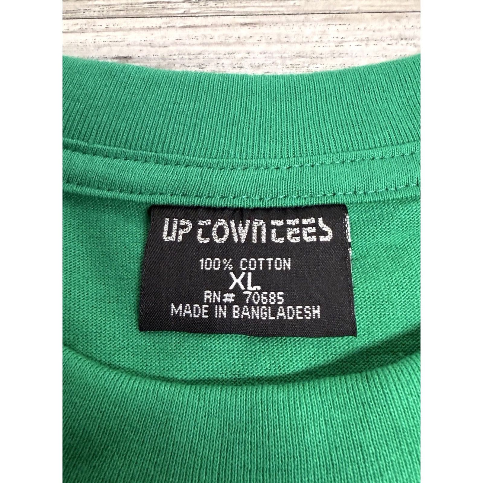 Vintage Vintage Uptown Tees T-Shirt Jesus Faith Green XL Men Crew Neck Short Sleeve I Love You Man Share My Light Graphic Print Summer All Seasons Womens Mens Size US XL / EU 56 / 4 - 5 Thumbnail
