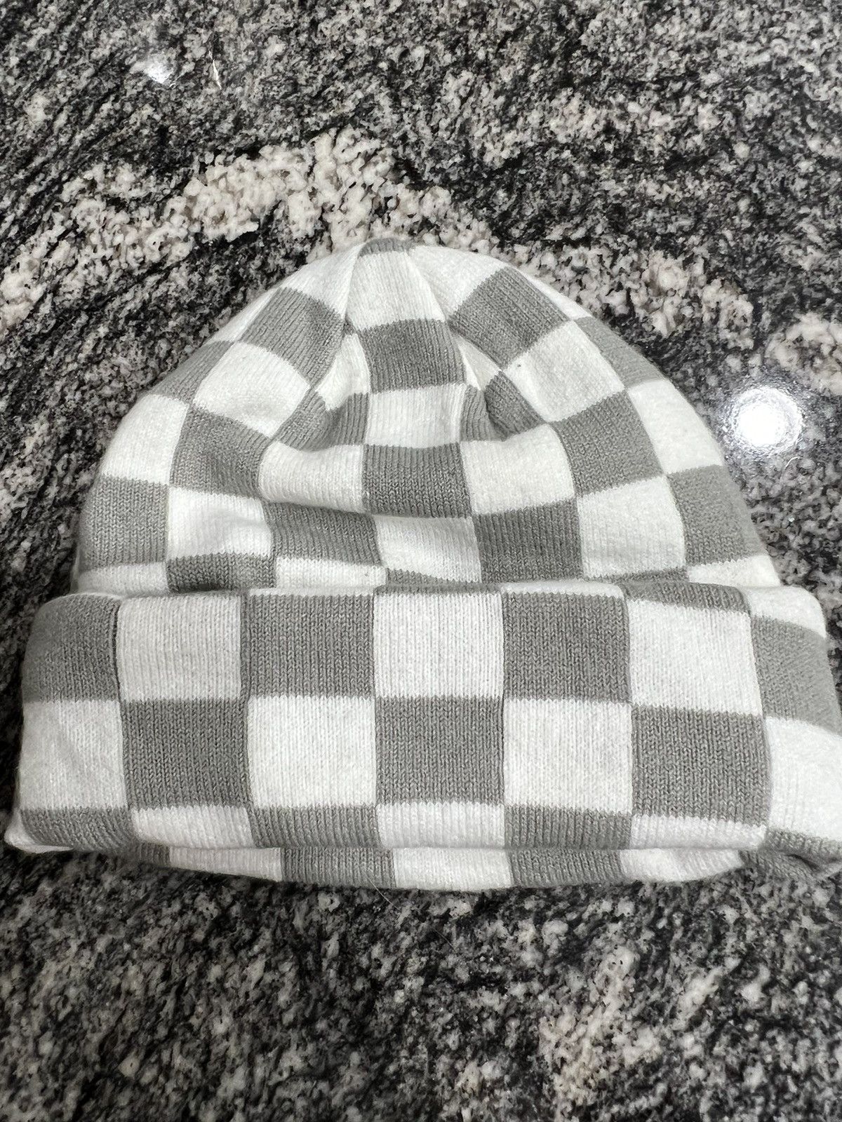 Fuck The Population FTP Grey Checker Beanie Size ONE SIZE - 2 Thumbnail