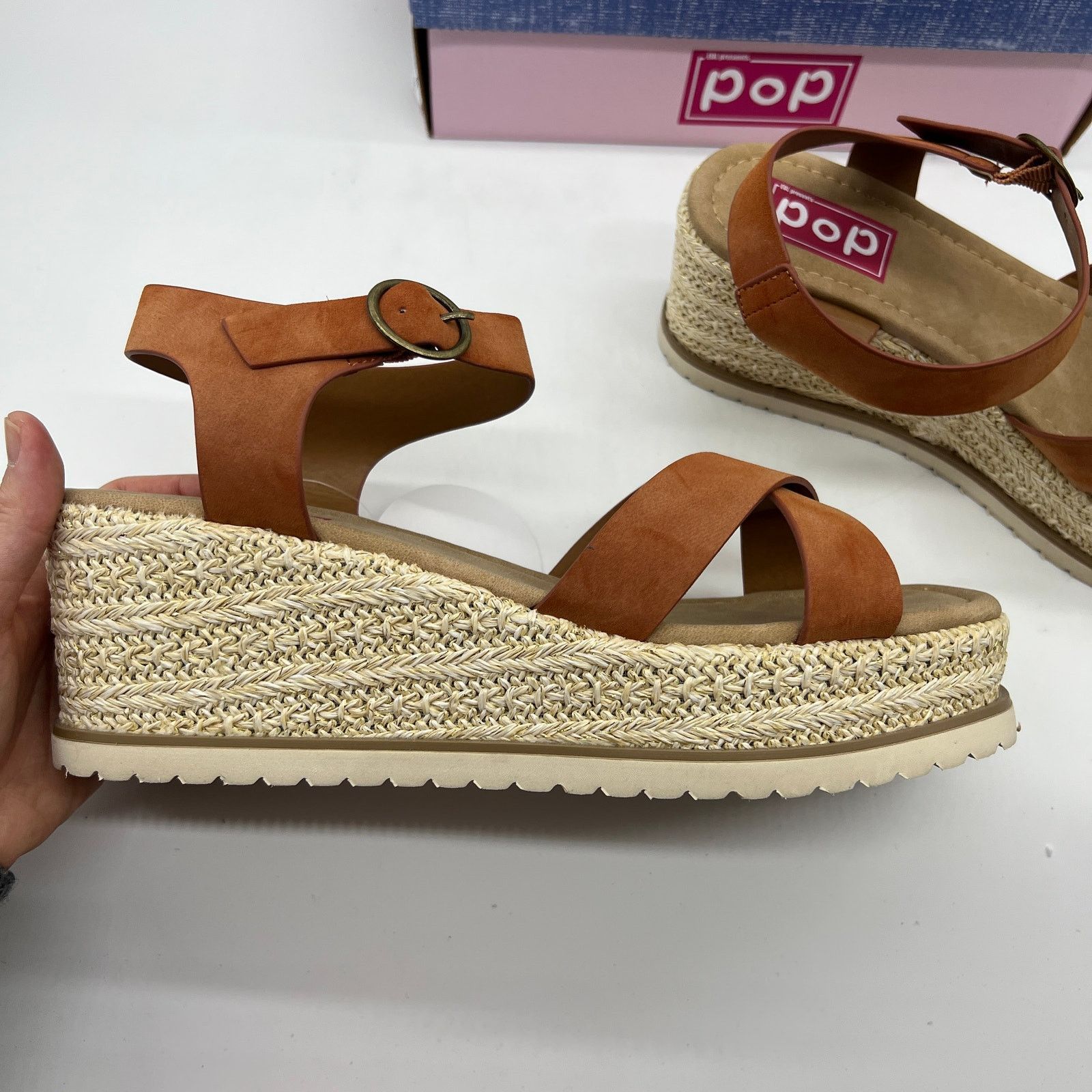 Other Pop Cicci Women Shoes Ankle Strap Casual Wedge Sandle Size US 11 / IT 41 - 5 Thumbnail