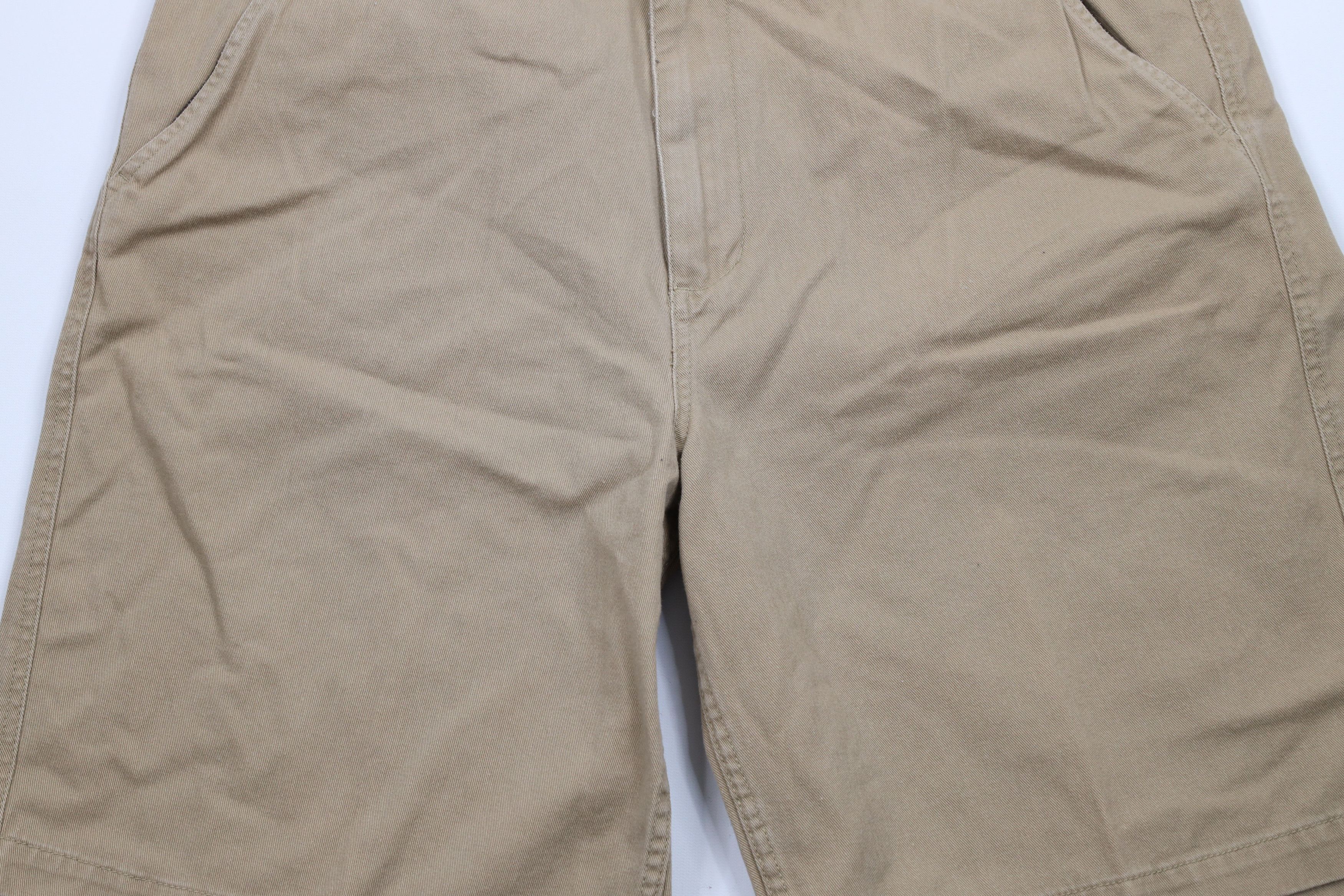 Timberland × Vintage Vintage Timberland Heavyweight Cotton Twill Shorts Beige Size US 38 / EU 54 - 3 Thumbnail