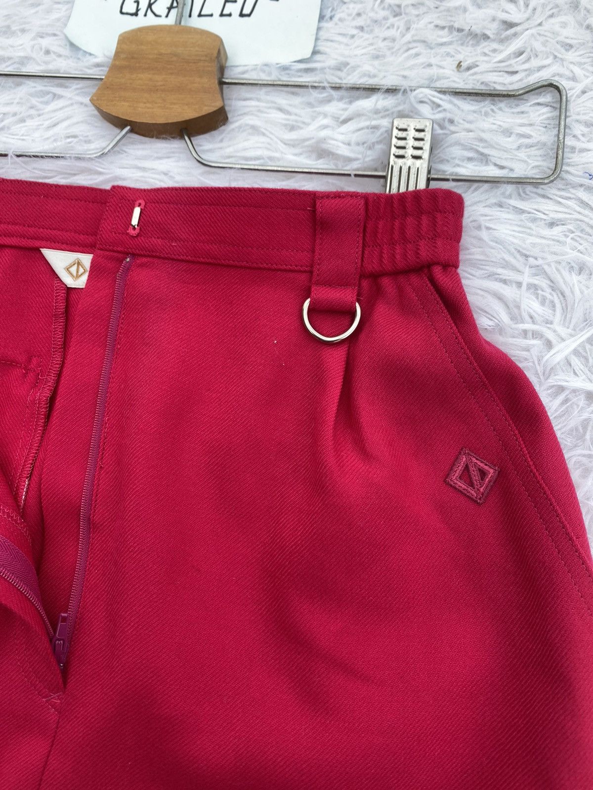 Christian Dior Monsieur Rare Vintage 90s Christian Dior Red Skirt Size 27" / US 4 / IT 40 - 12 Thumbnail