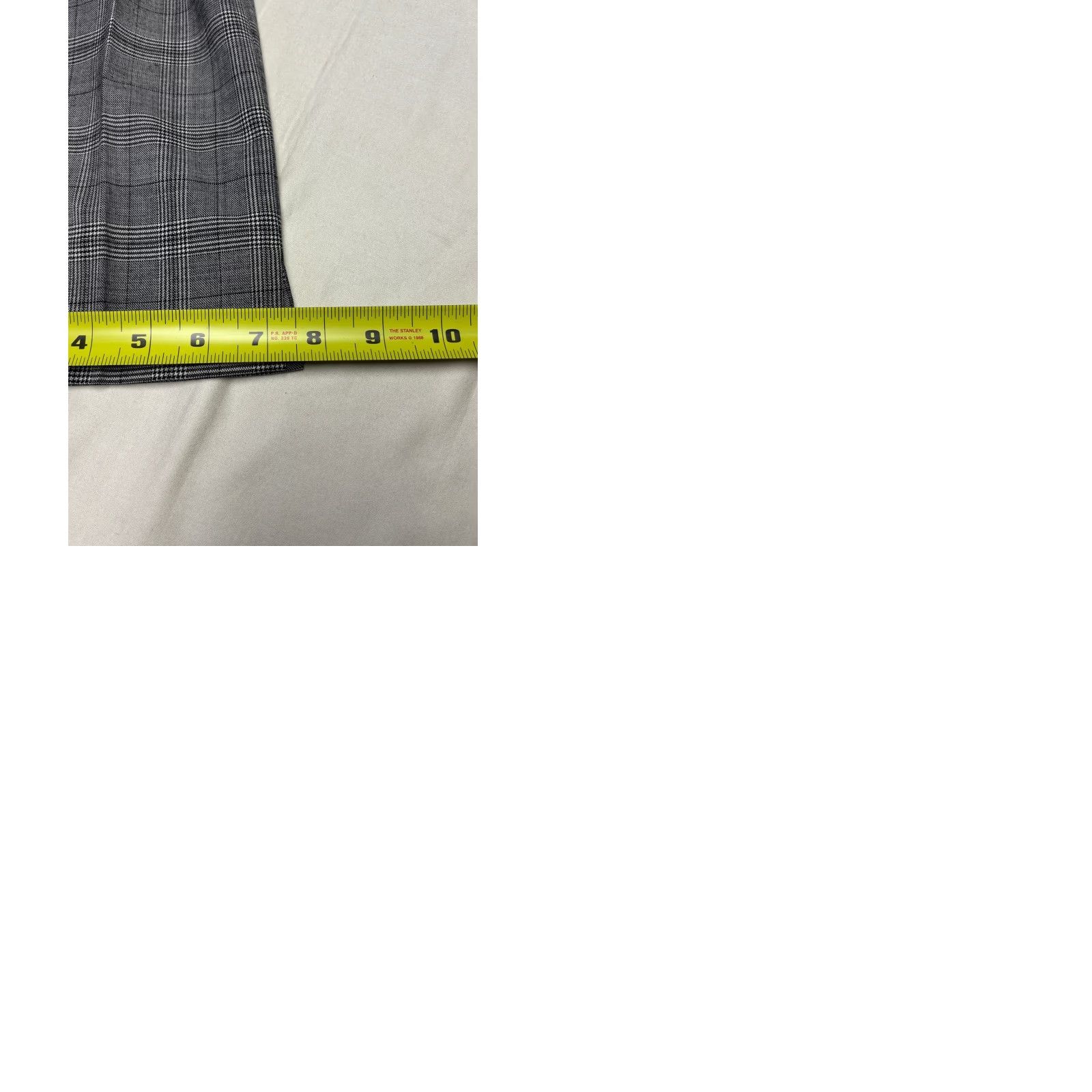 Brooks Brothers Brooks Brothers 346 Lucia Fit Wool Dress Pants Gray Plaid Womens Size 4 W30 L31 Flat Front Stretch Wool Spandex Lined Business Workwear Class ic Size 27" / US 4 / IT 40 - 9 Thumbnail